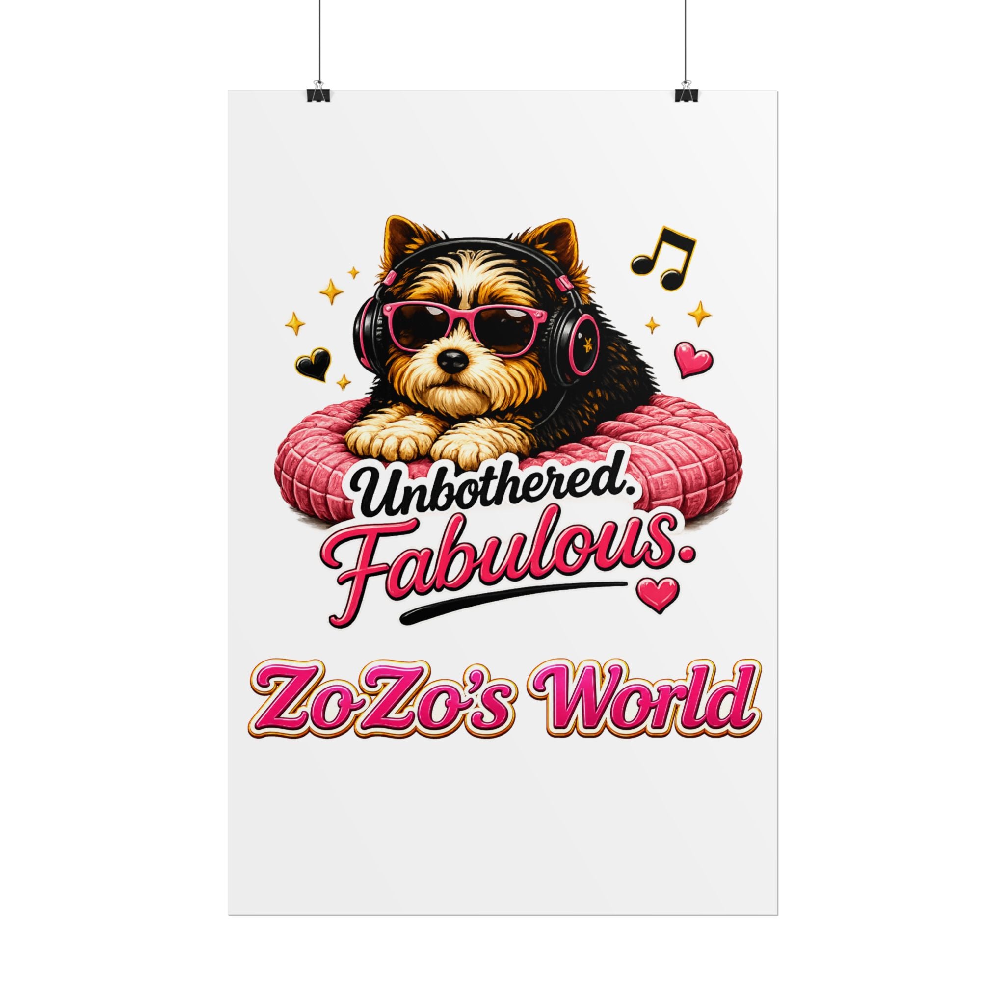 ZoZo’s World “Unbothered. Fabulous.” Poster