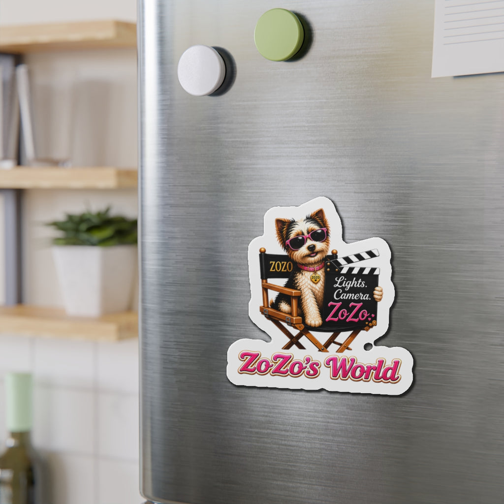 ZoZo’s World “Lights. Camera. ZoZo.” Die-Cut Magnet