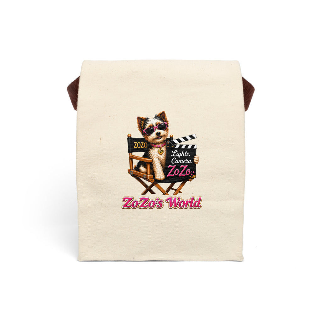 ZoZo’s World “Lights. Camera. ZoZo.” Canvas Lunch Bag