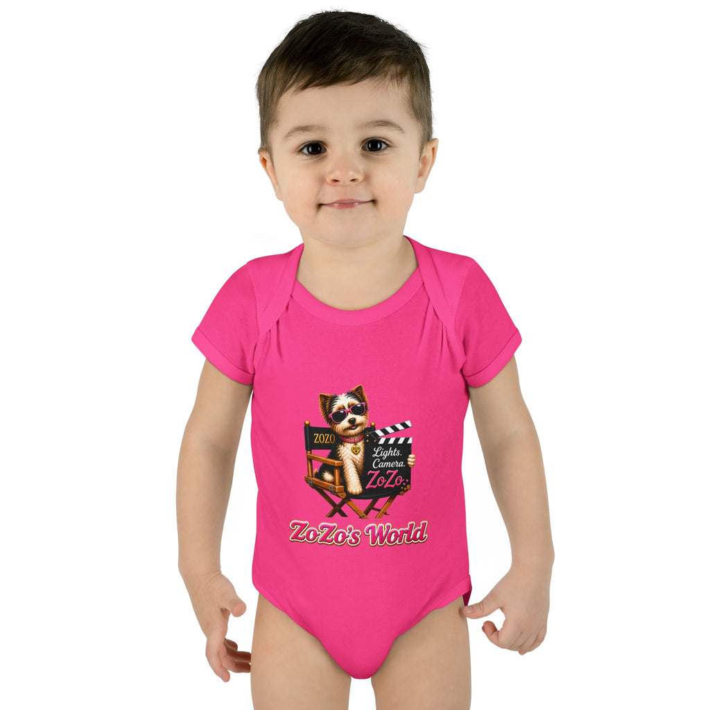ZoZo’s World “Lights. Camera. ZoZo.” Baby Bodysuit