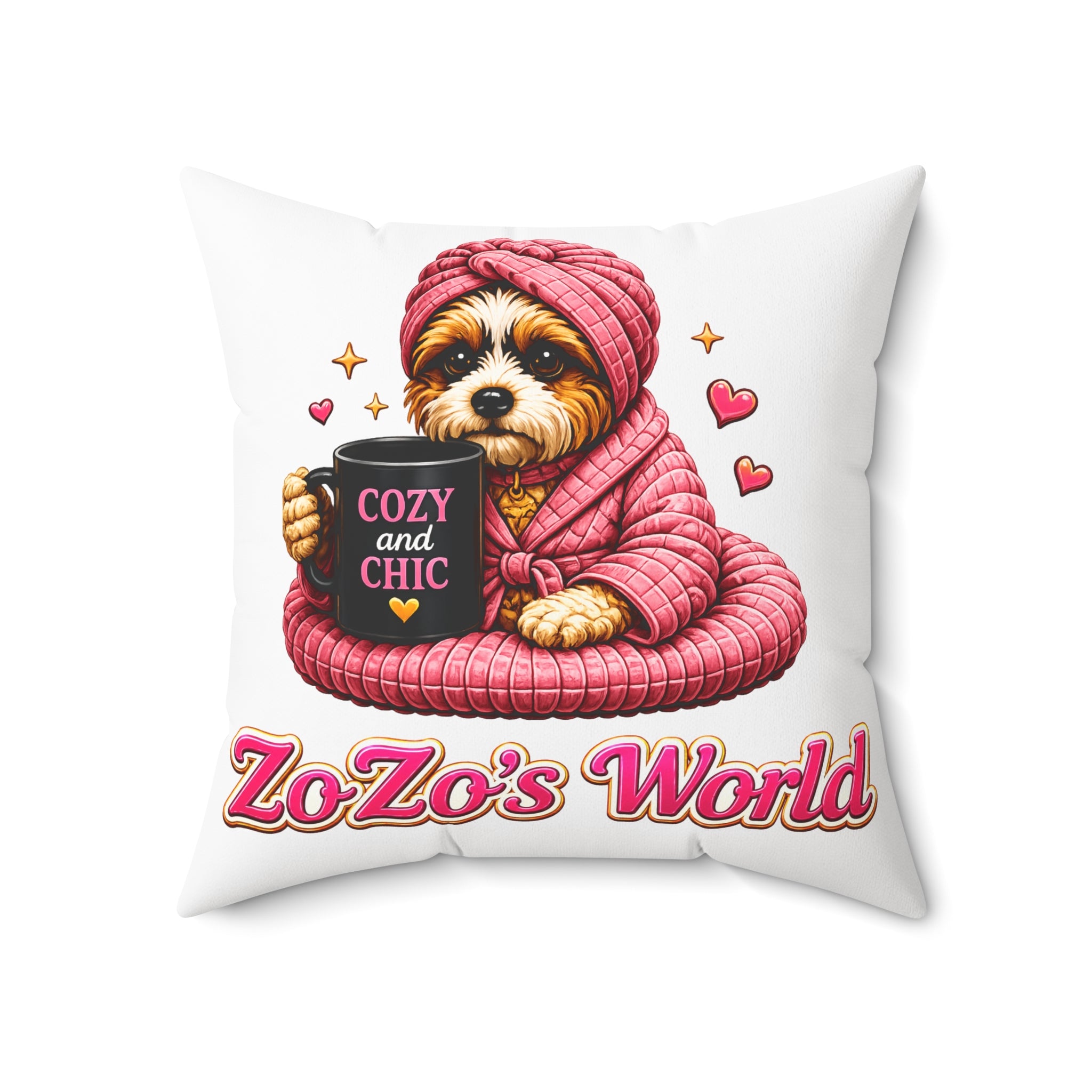ZoZo’s World “Cozy and Chic” Throw Pillow