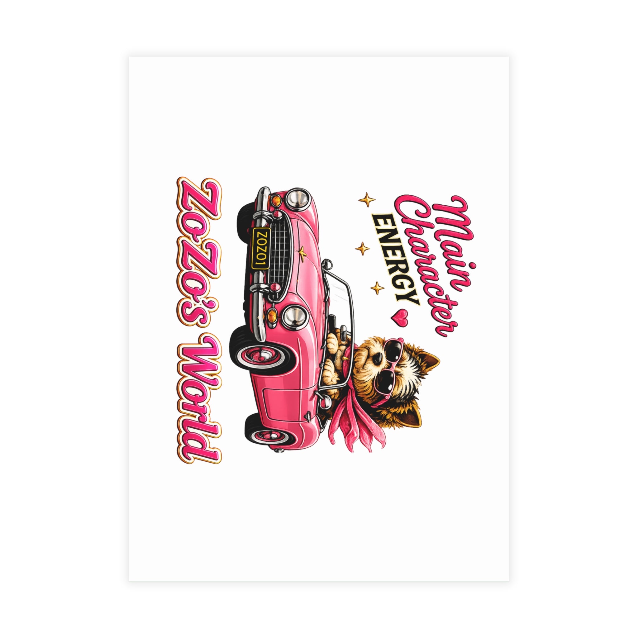 ZoZo’s World “Main Character Energy” Postcards (envelopes included)