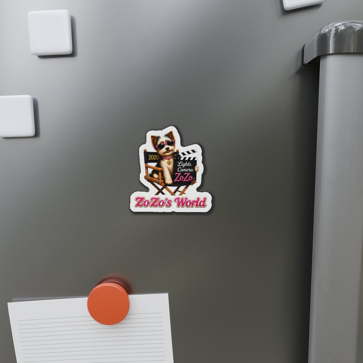 ZoZo’s World “Lights. Camera. ZoZo.” Die-Cut Magnet