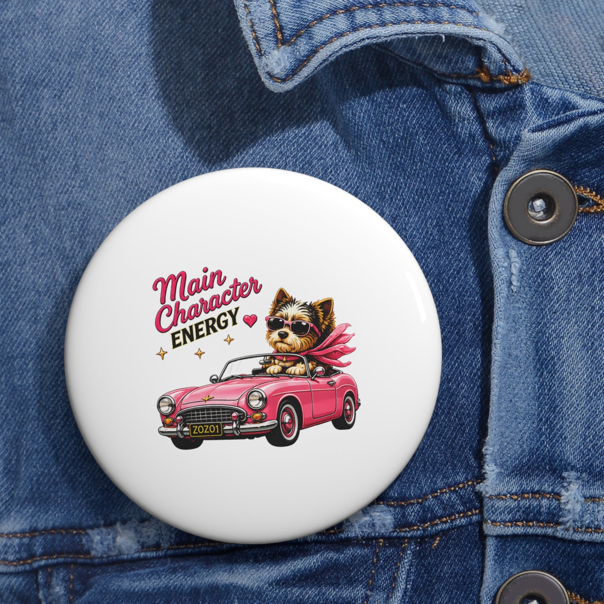 ZoZo’s World “Main Character Energy” Pin Button