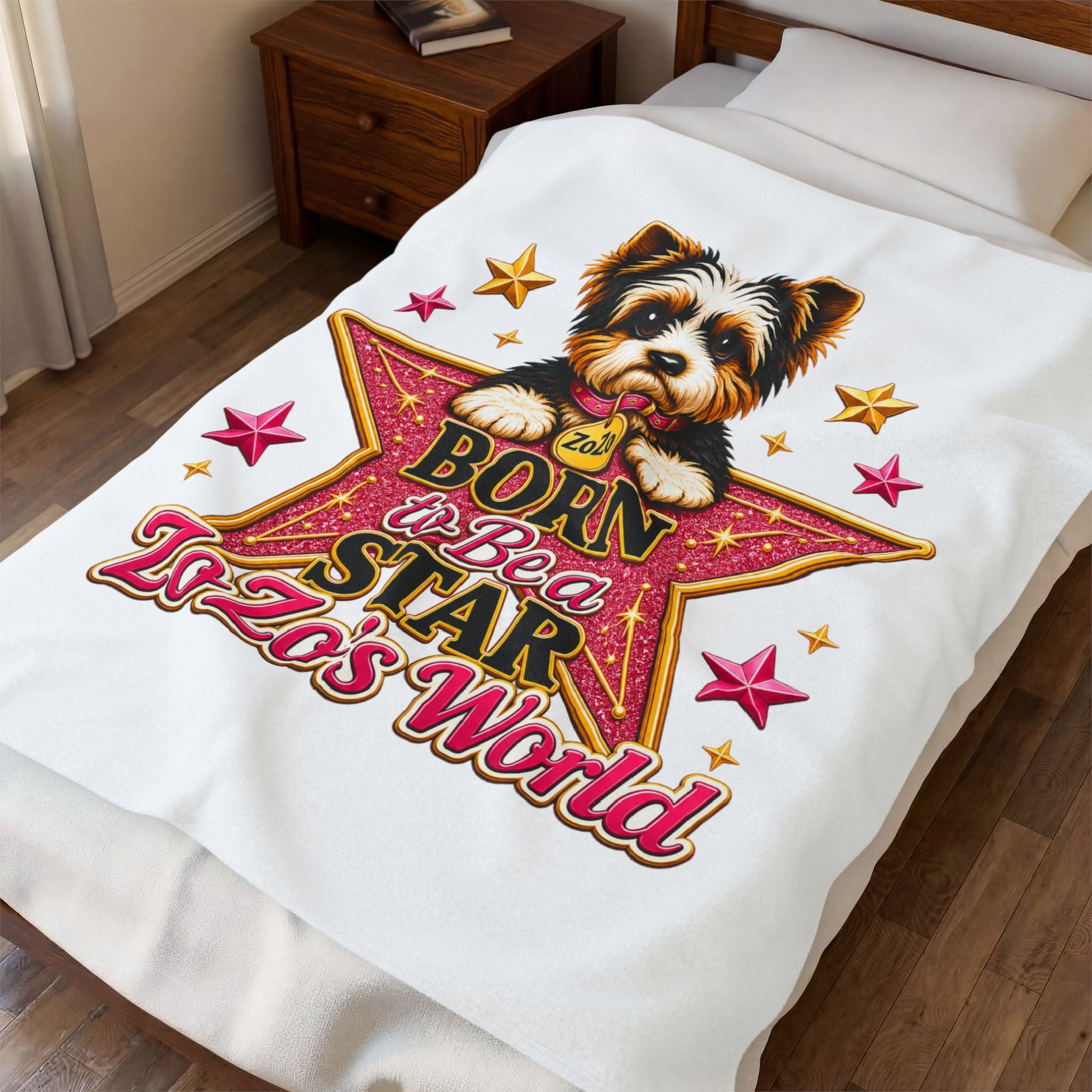 ZoZo’s World “Born To Be A Star” Plush Blanket