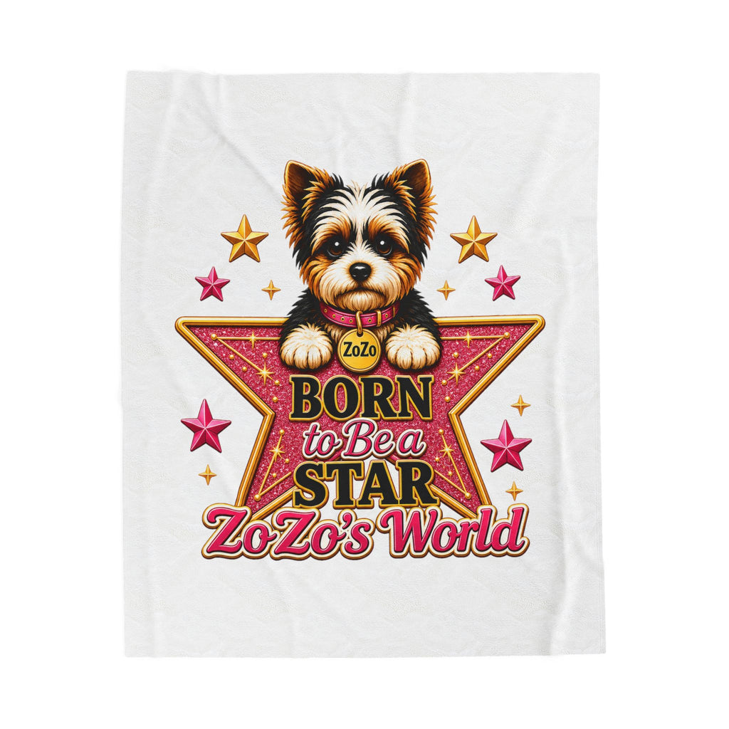 ZoZo’s World “Born To Be A Star” Plush Blanket