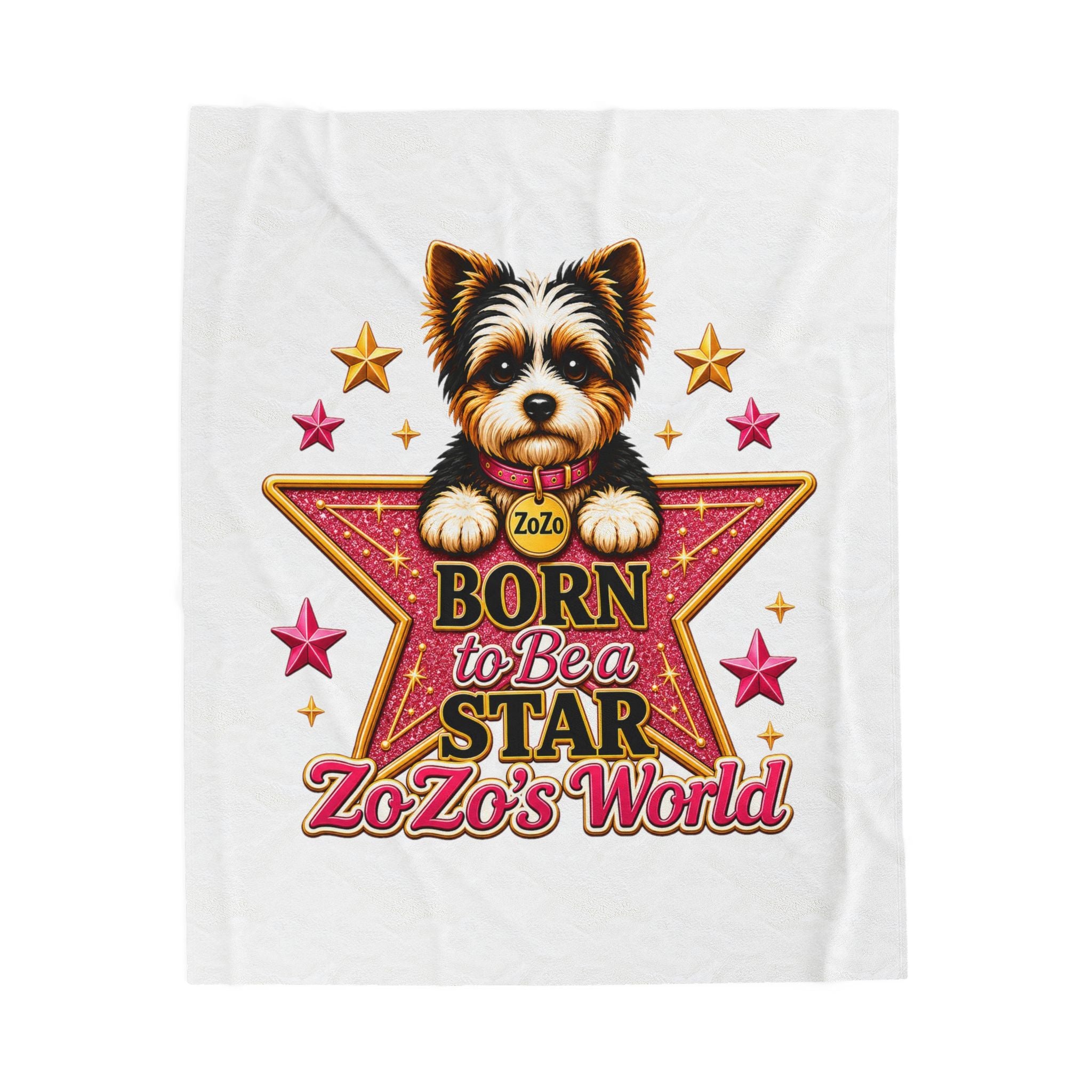 ZoZo’s World “Born To Be A Star” Plush Blanket