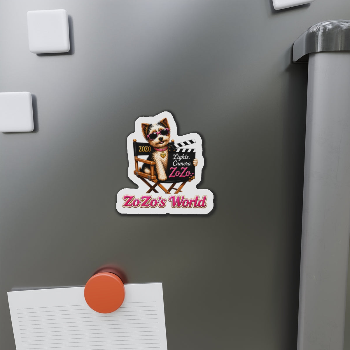 ZoZo’s World “Lights. Camera. ZoZo.” Die-Cut Magnet