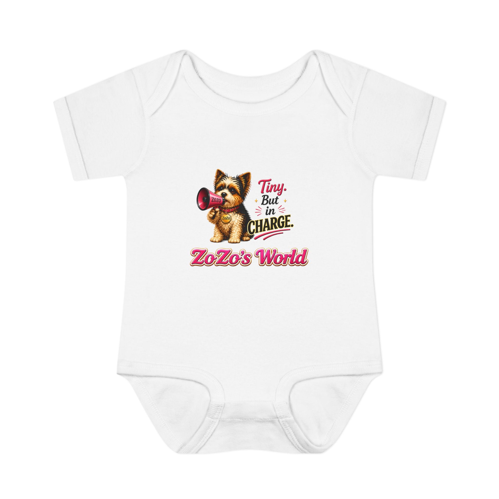 ZoZo’s World “Tiny But in Charge” Baby Bodysuit