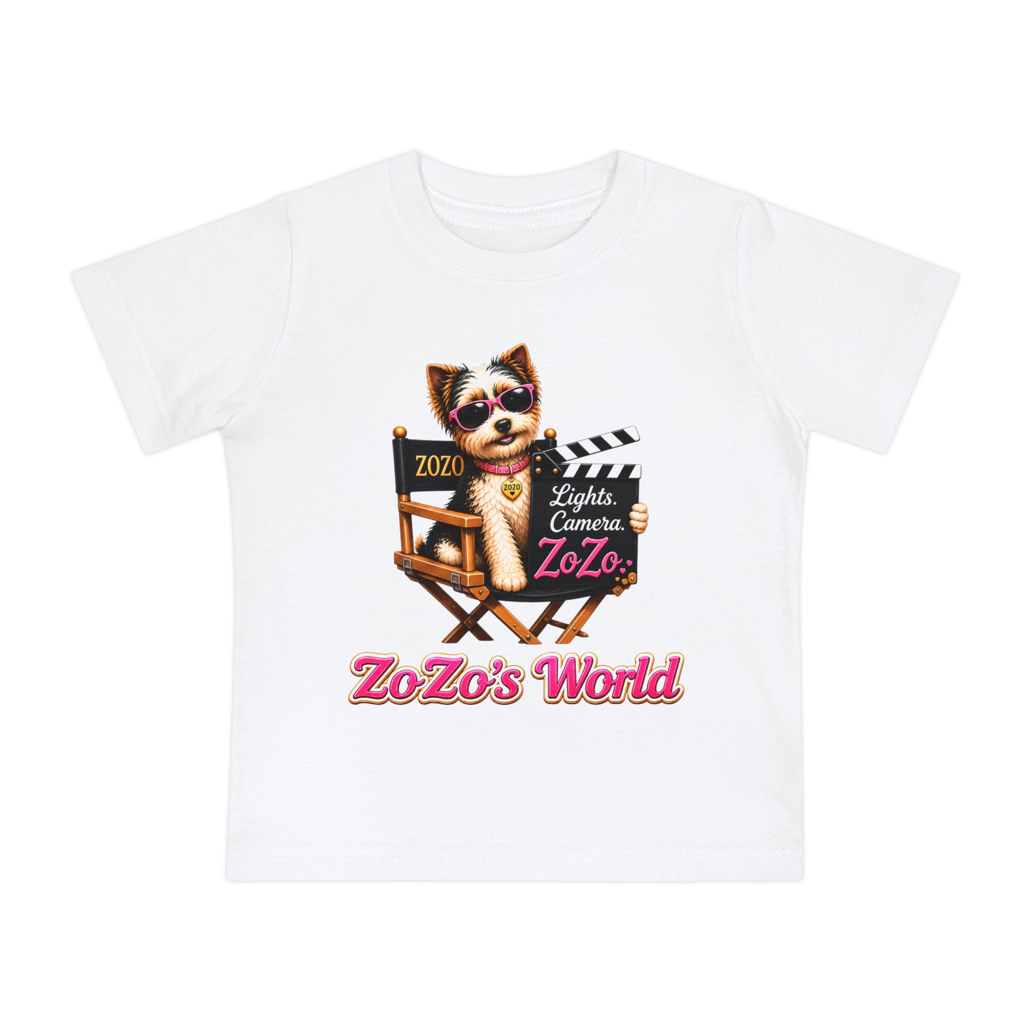 ZoZo’s World “Lights. Camera. ZoZo.” Baby Tee