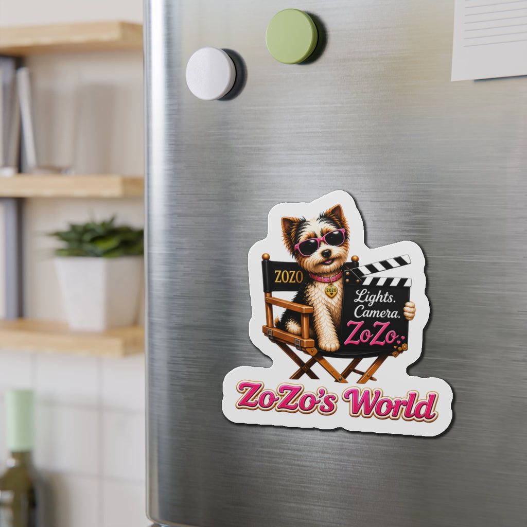 ZoZo’s World “Lights. Camera. ZoZo.” Die-Cut Magnet