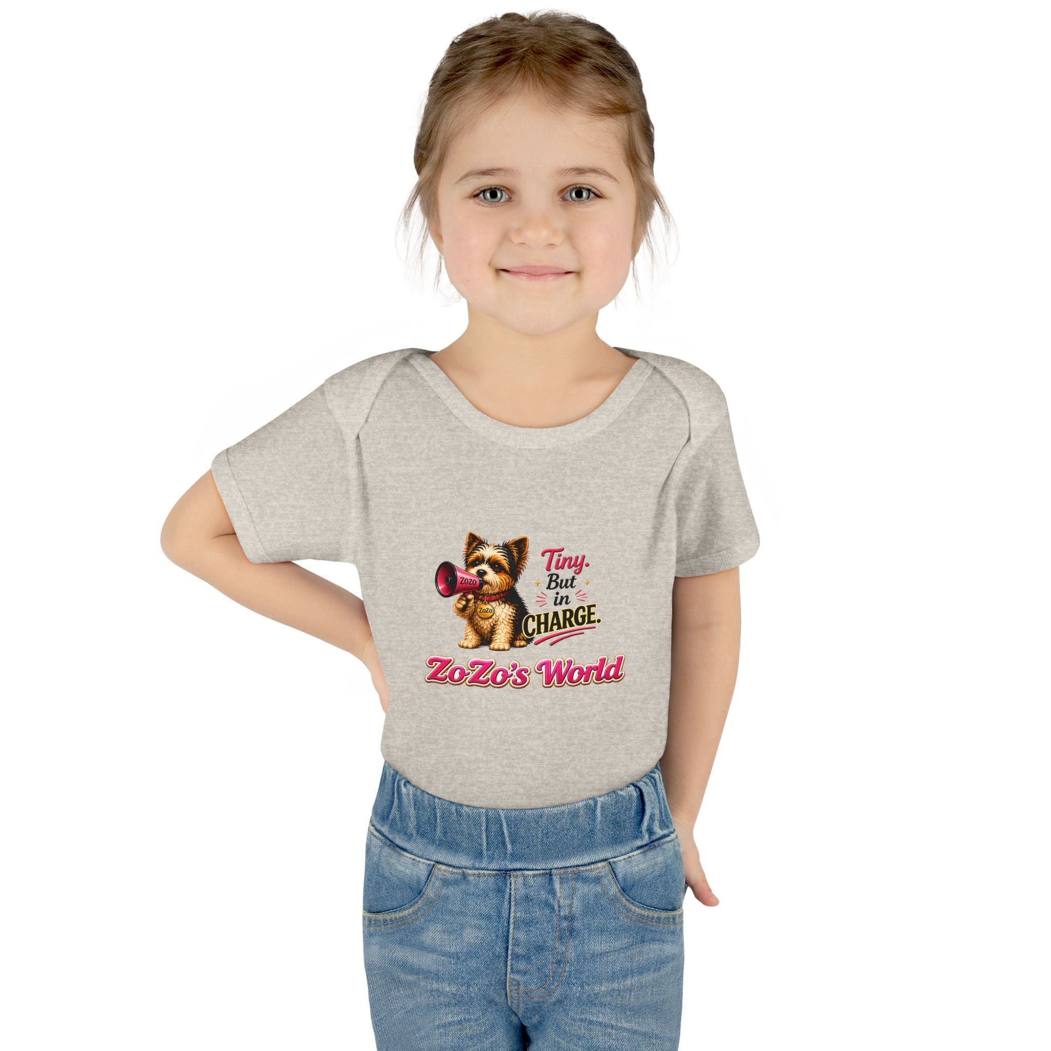ZoZo’s World “Tiny But in Charge” Baby Bodysuit