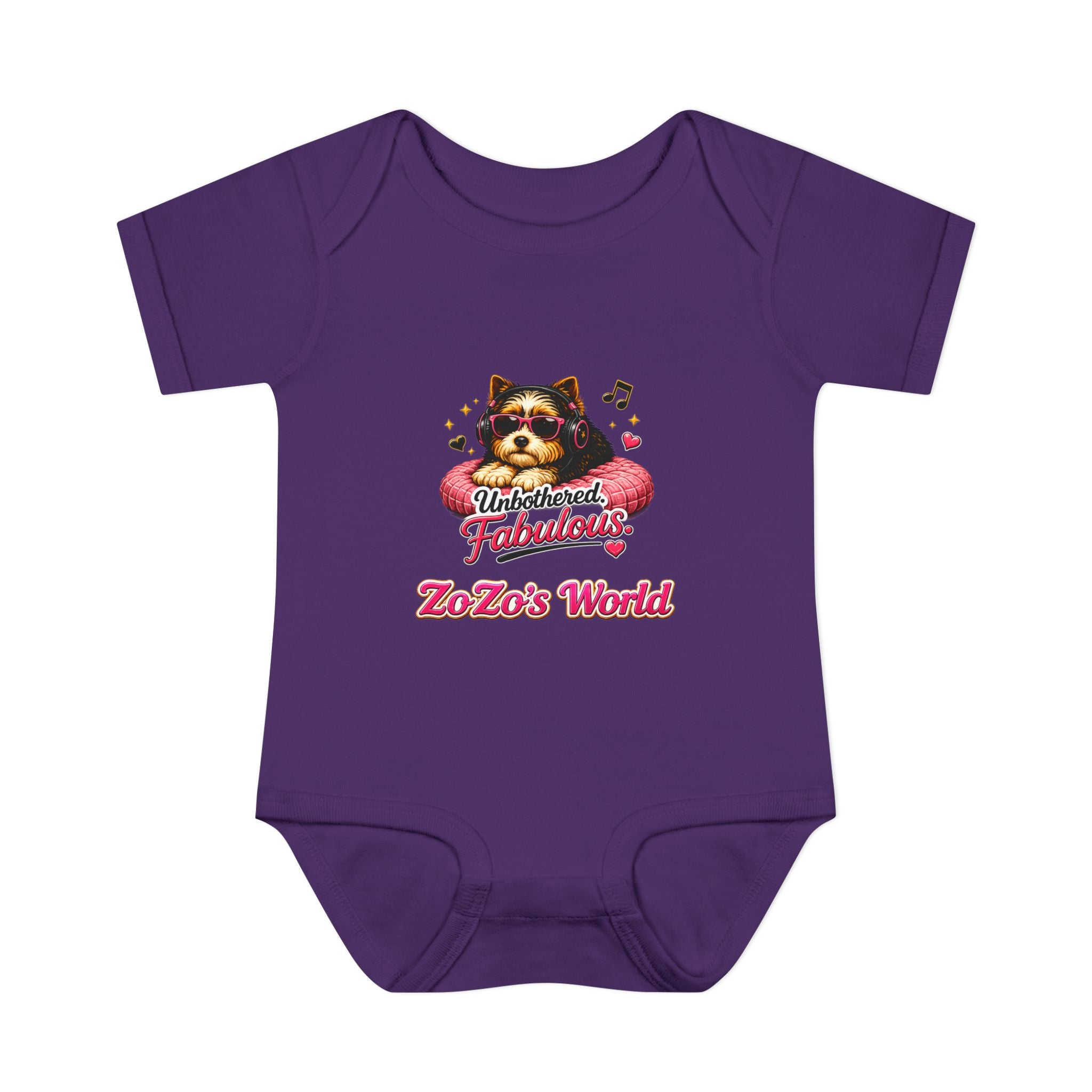 ZoZo’s World “Unbothered. Fabulous.” Baby Bodysuit