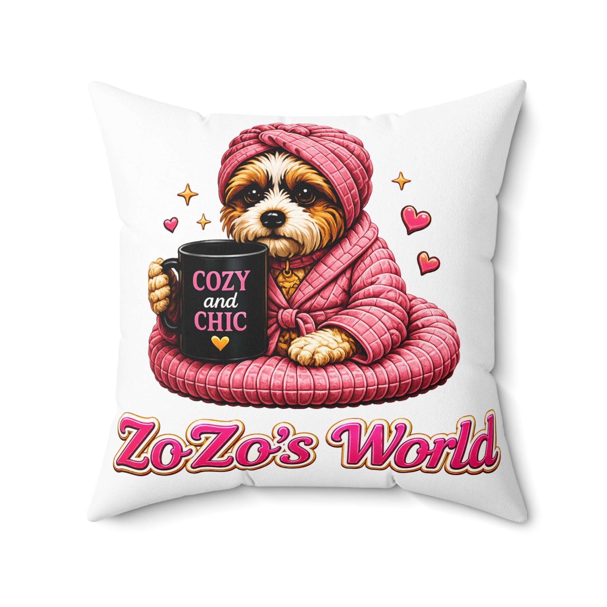ZoZo’s World “Cozy and Chic” Throw Pillow