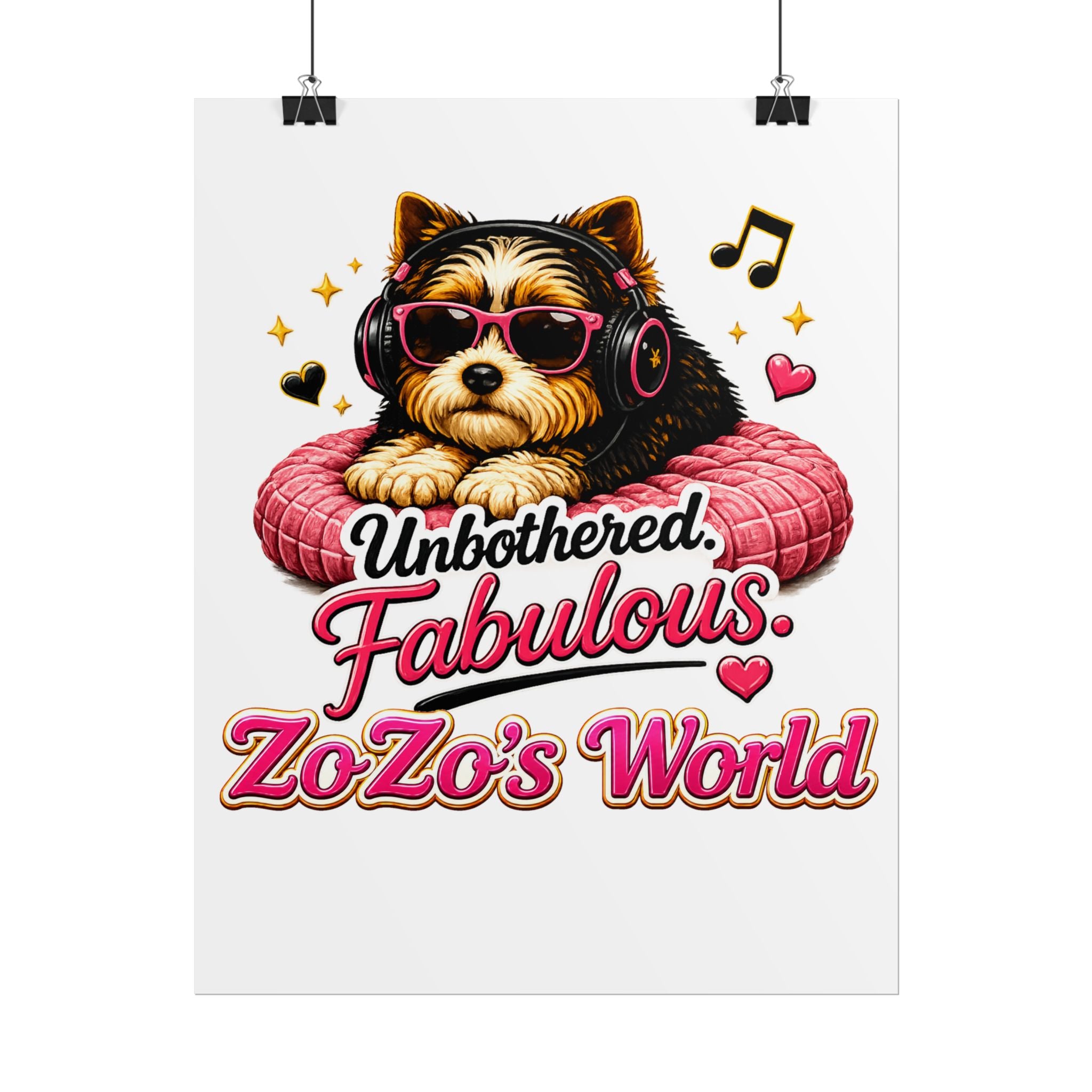 ZoZo’s World “Unbothered. Fabulous.” Poster