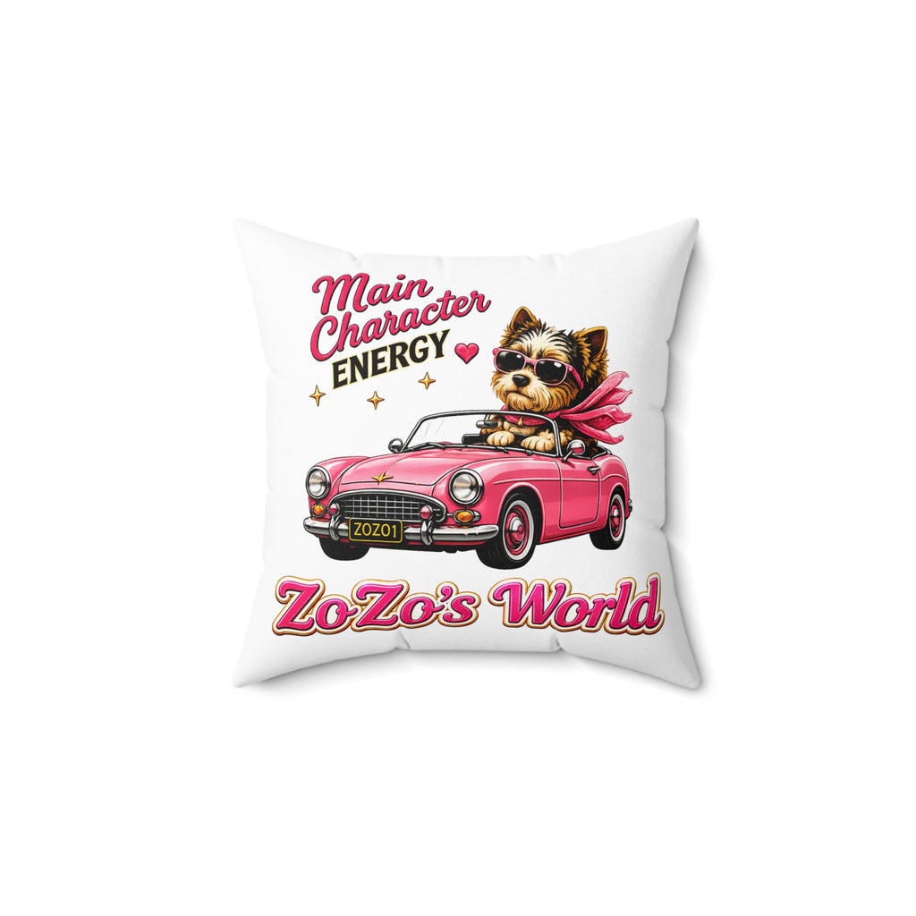 ZoZo’s World “Main Character Energy” Throw Pillow