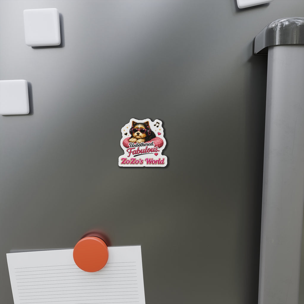 ZoZo’s World "Unbothered and Fabulous"  Die-Cut Magnet