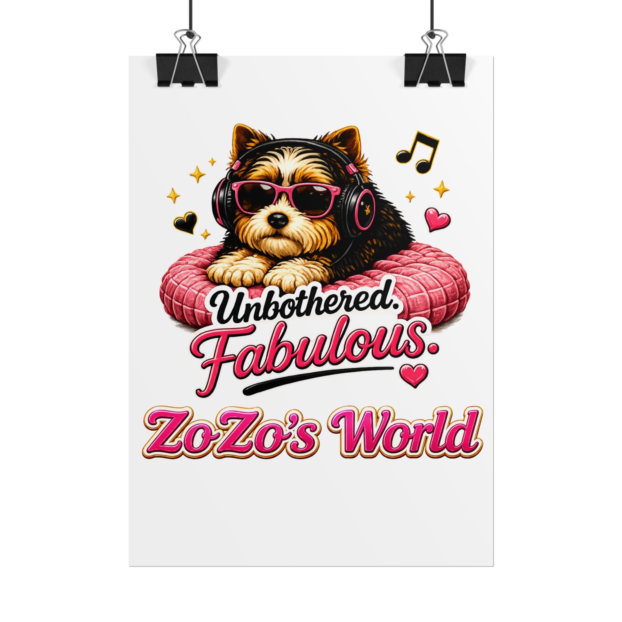 ZoZo’s World “Unbothered. Fabulous.” Poster