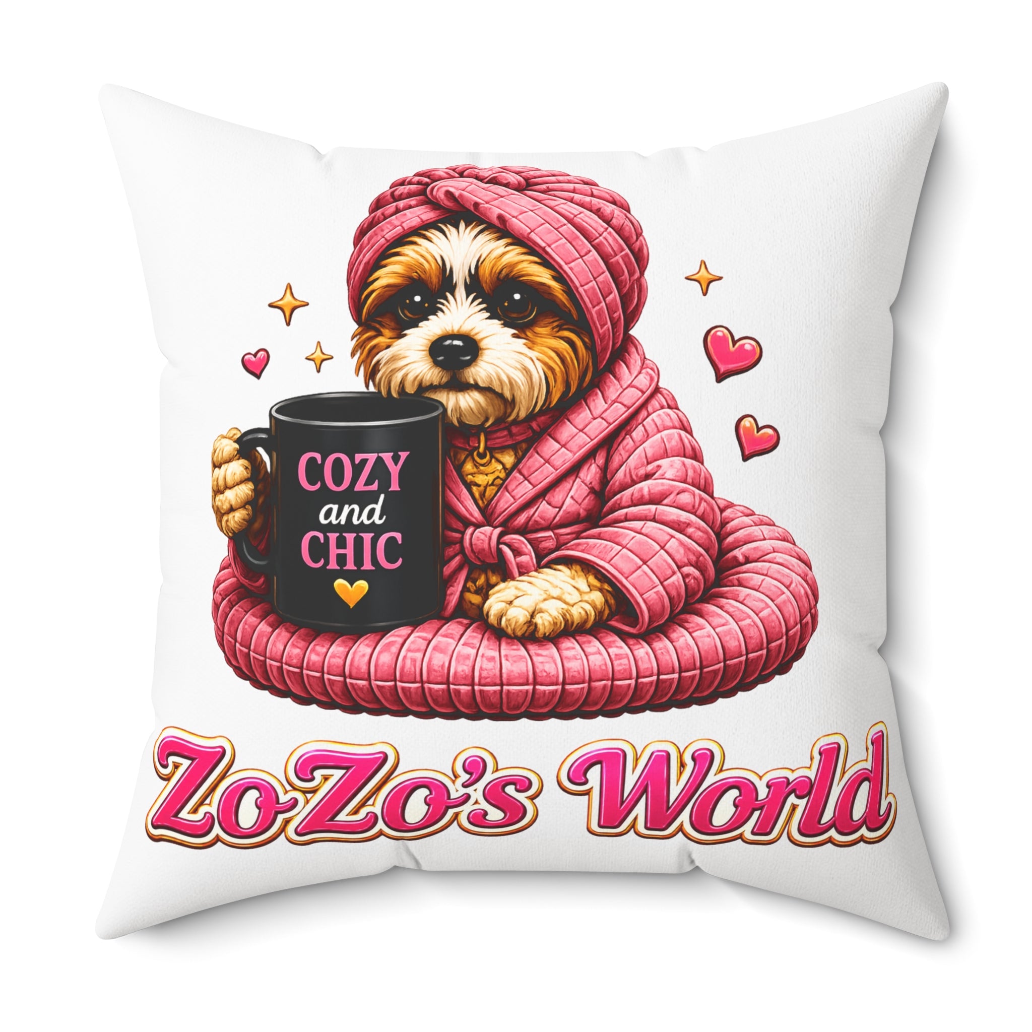 ZoZo’s World “Cozy and Chic” Throw Pillow