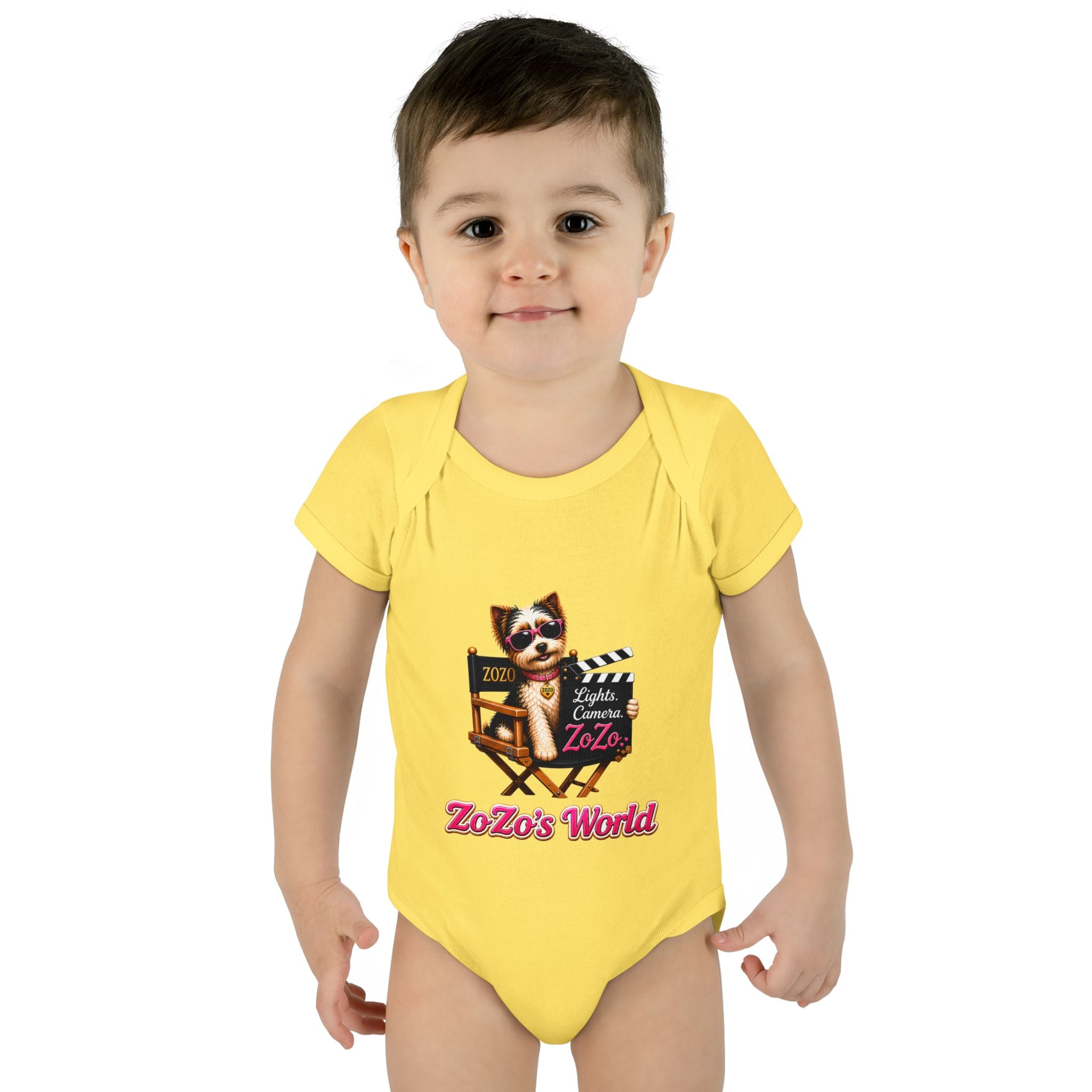 ZoZo’s World “Lights. Camera. ZoZo.” Baby Bodysuit