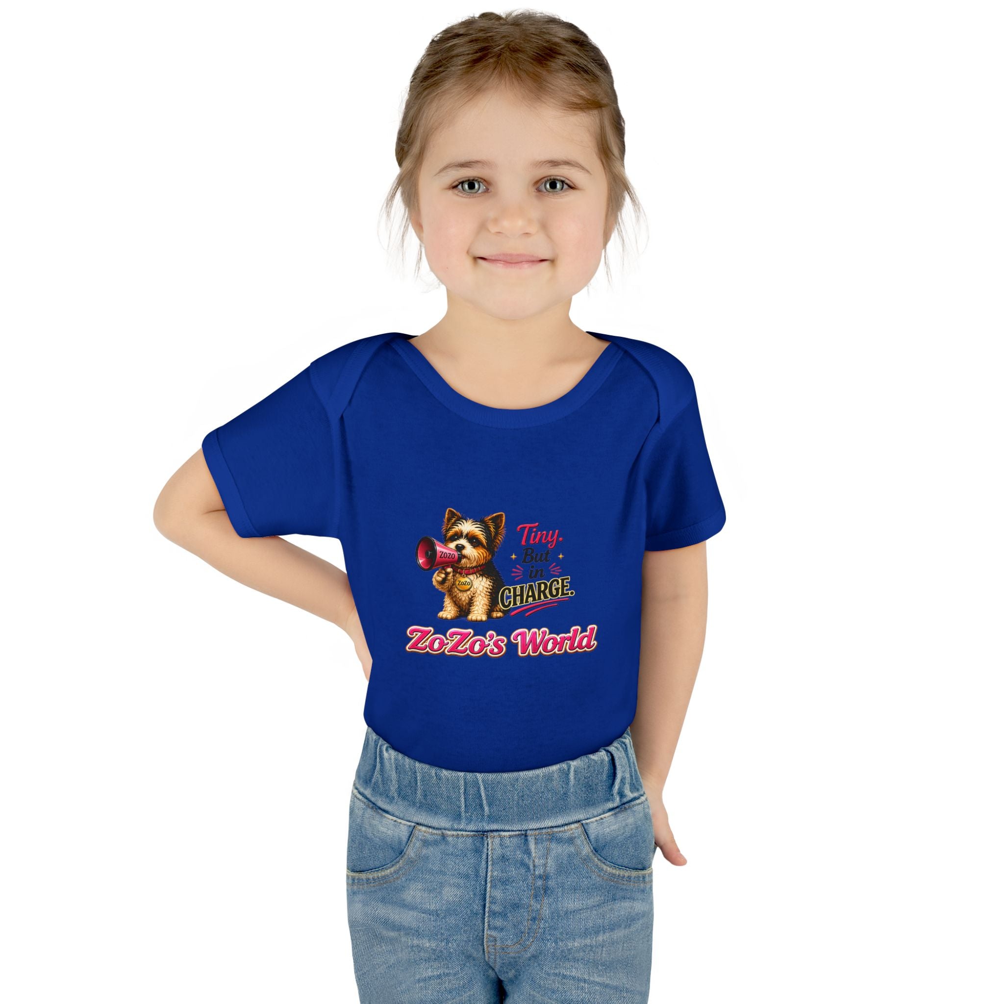 ZoZo’s World “Tiny But in Charge” Baby Bodysuit
