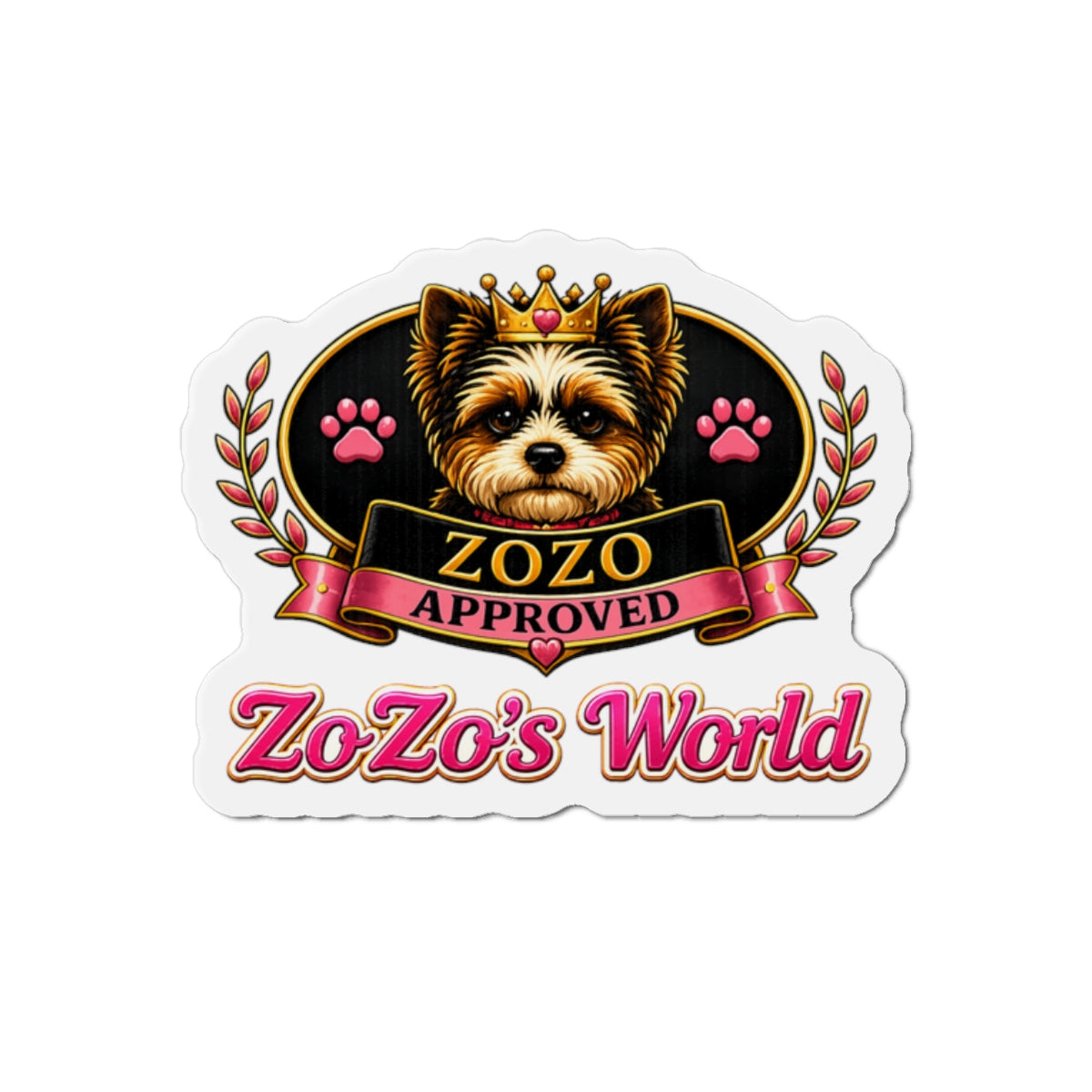 ZoZo’s World “ZoZo Approved” Die-Cut Magnet