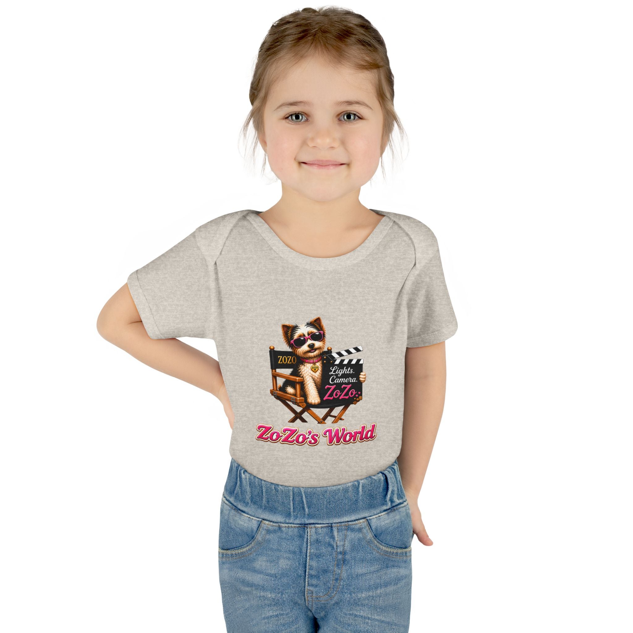 ZoZo’s World “Lights. Camera. ZoZo.” Baby Bodysuit