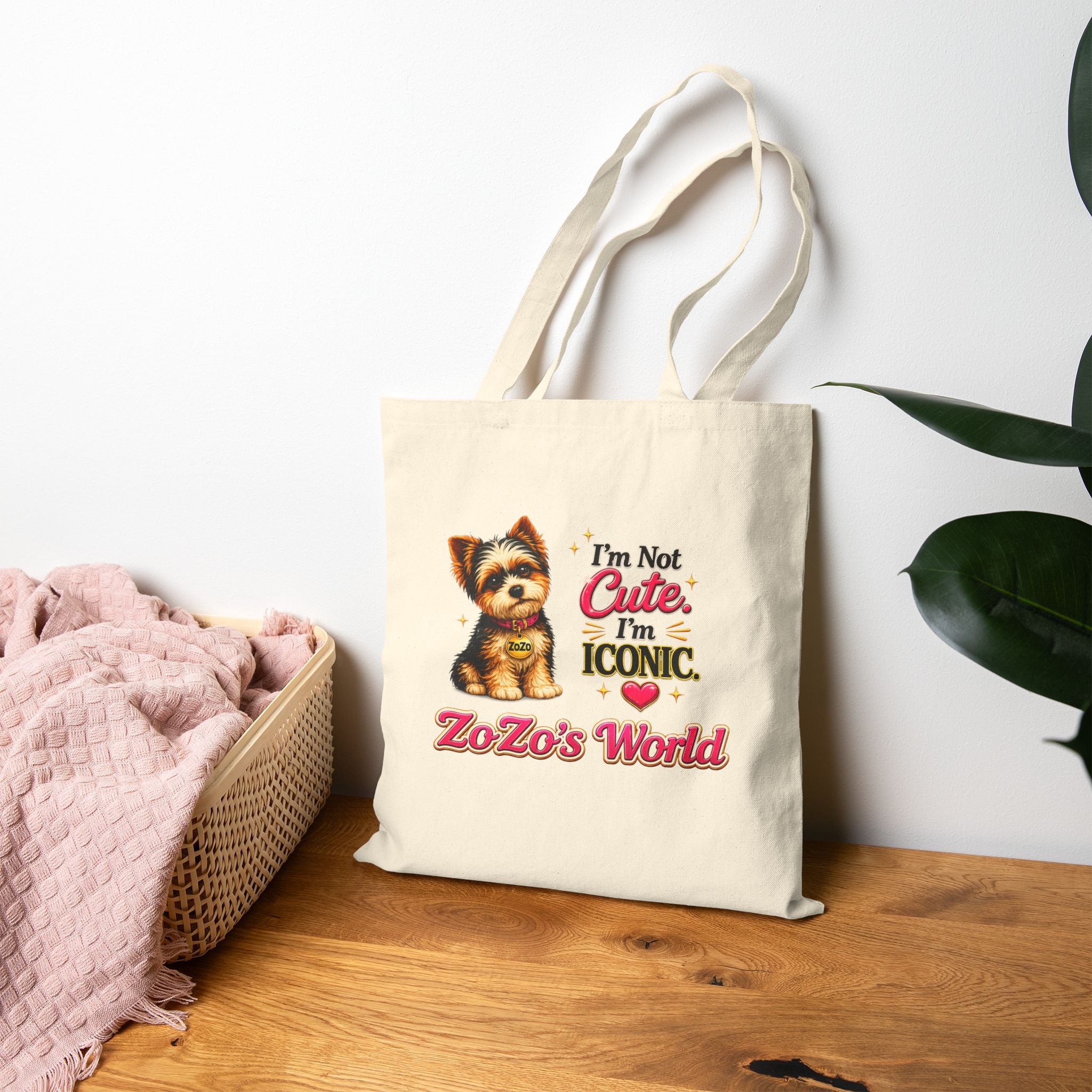 ZoZo’s World 'Iconic" Cotton Canvas Tote Bag