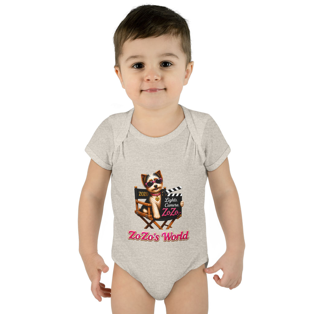 ZoZo’s World “Lights. Camera. ZoZo.” Baby Bodysuit