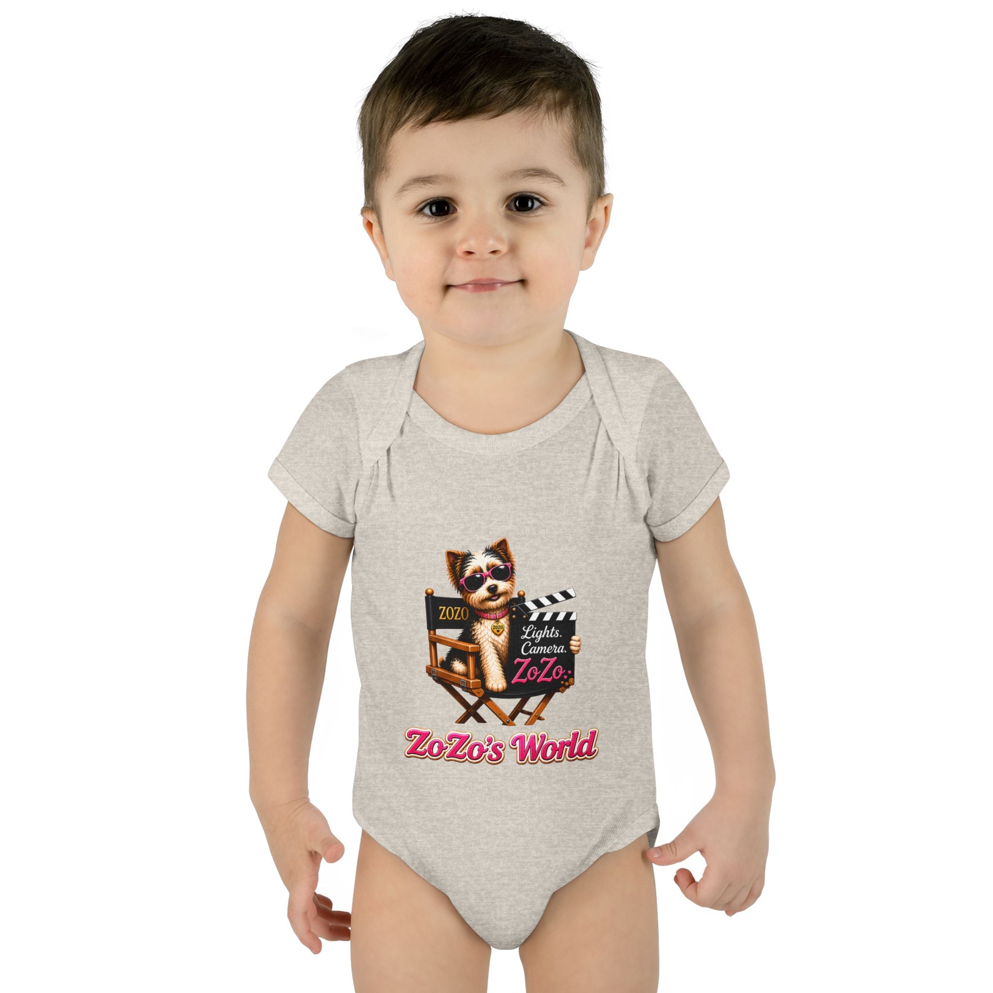 ZoZo’s World “Lights. Camera. ZoZo.” Baby Bodysuit