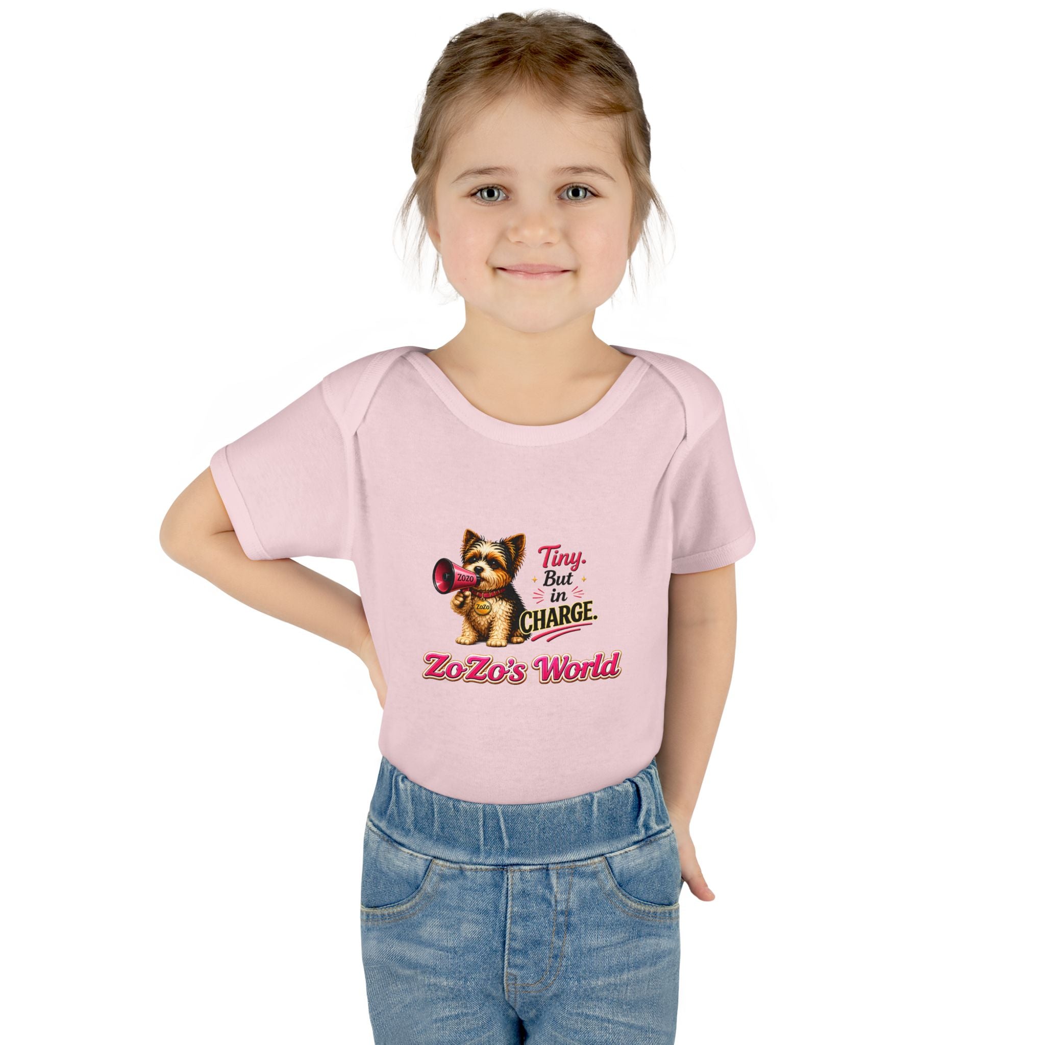 ZoZo’s World “Tiny But in Charge” Baby Bodysuit