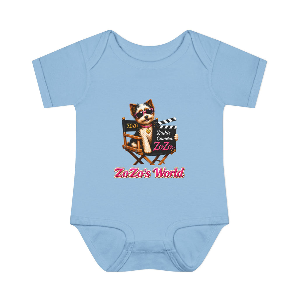 ZoZo’s World “Lights. Camera. ZoZo.” Baby Bodysuit