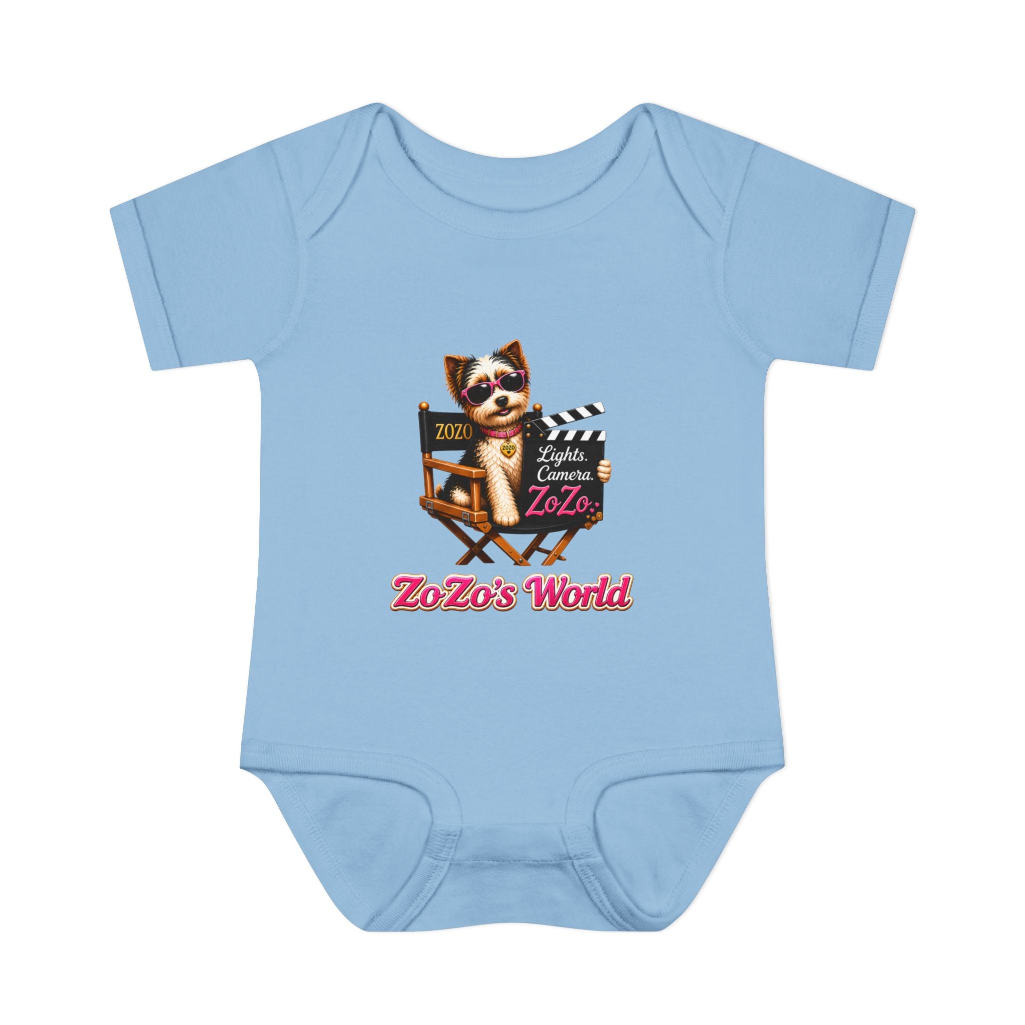 ZoZo’s World “Lights. Camera. ZoZo.” Baby Bodysuit