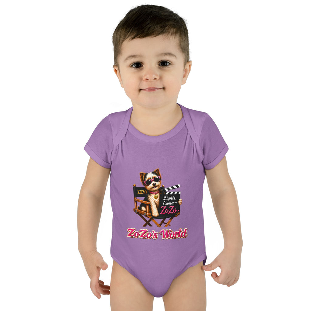 ZoZo’s World “Lights. Camera. ZoZo.” Baby Bodysuit