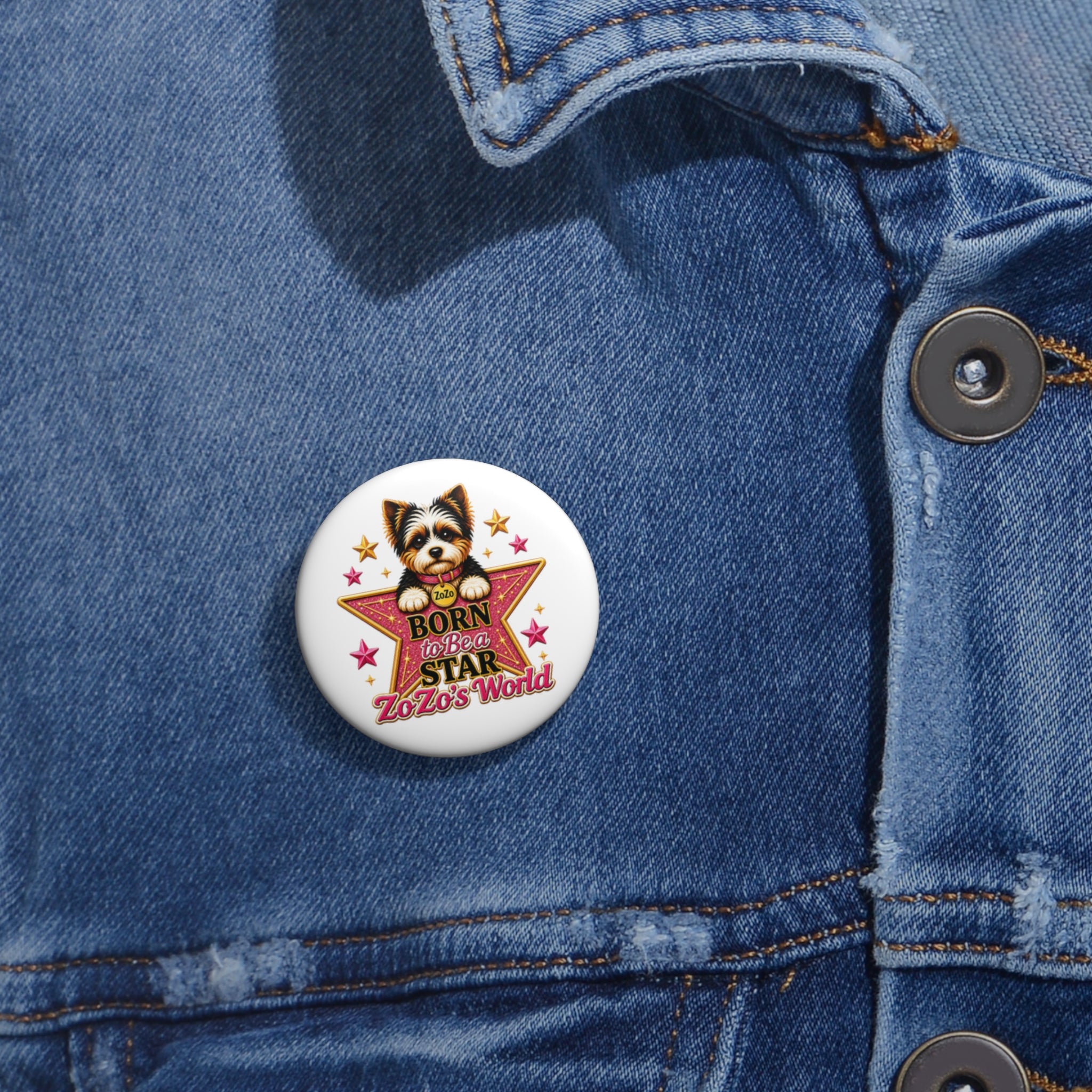 ZoZo’s World “Born to Be a Star” Pin Button