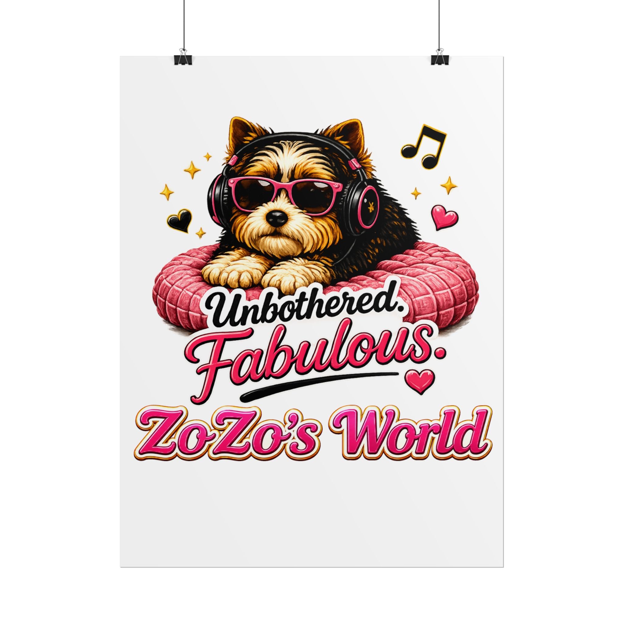 ZoZo’s World “Unbothered. Fabulous.” Poster