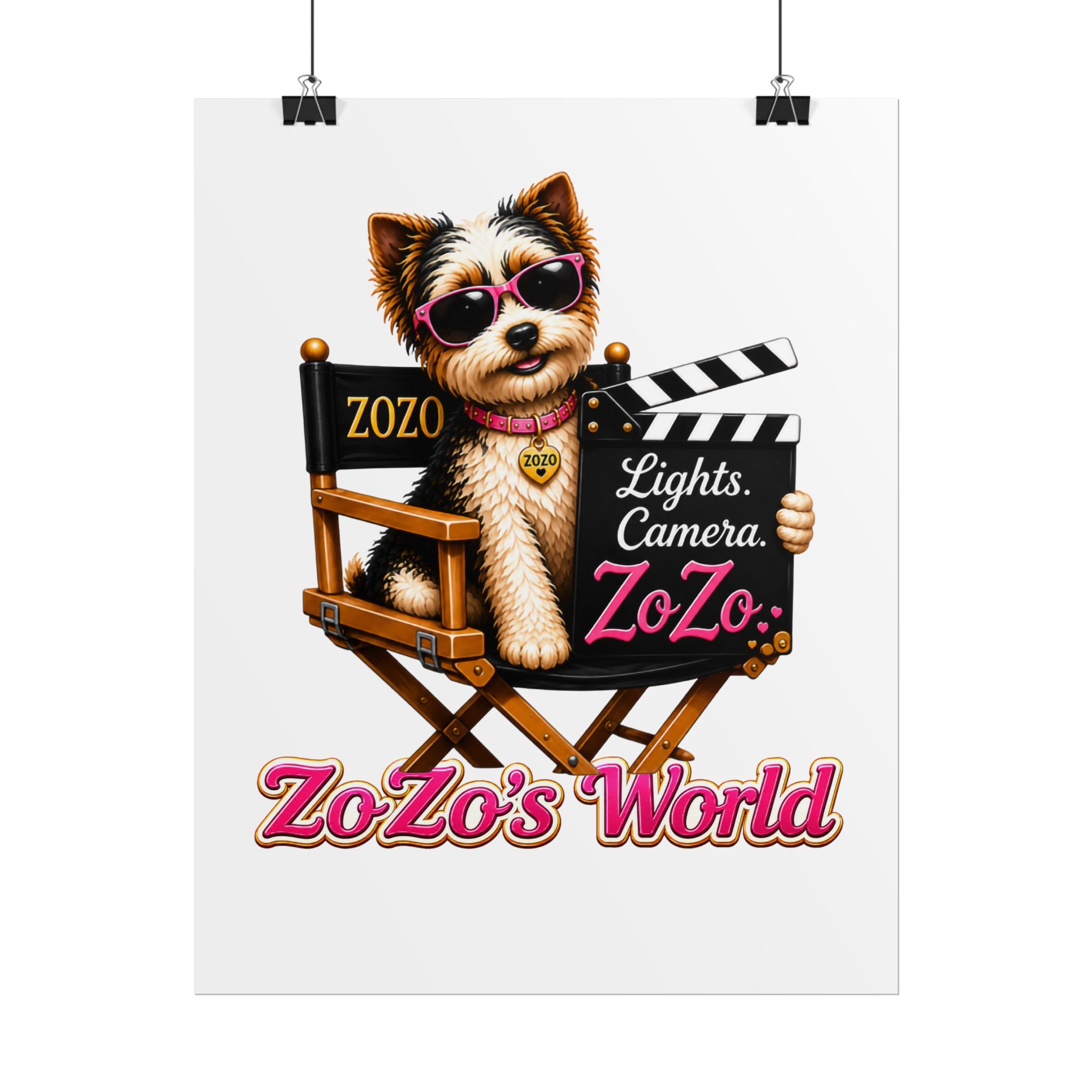 ZoZo’s World “Lights. Camera. ZoZo.” Poster