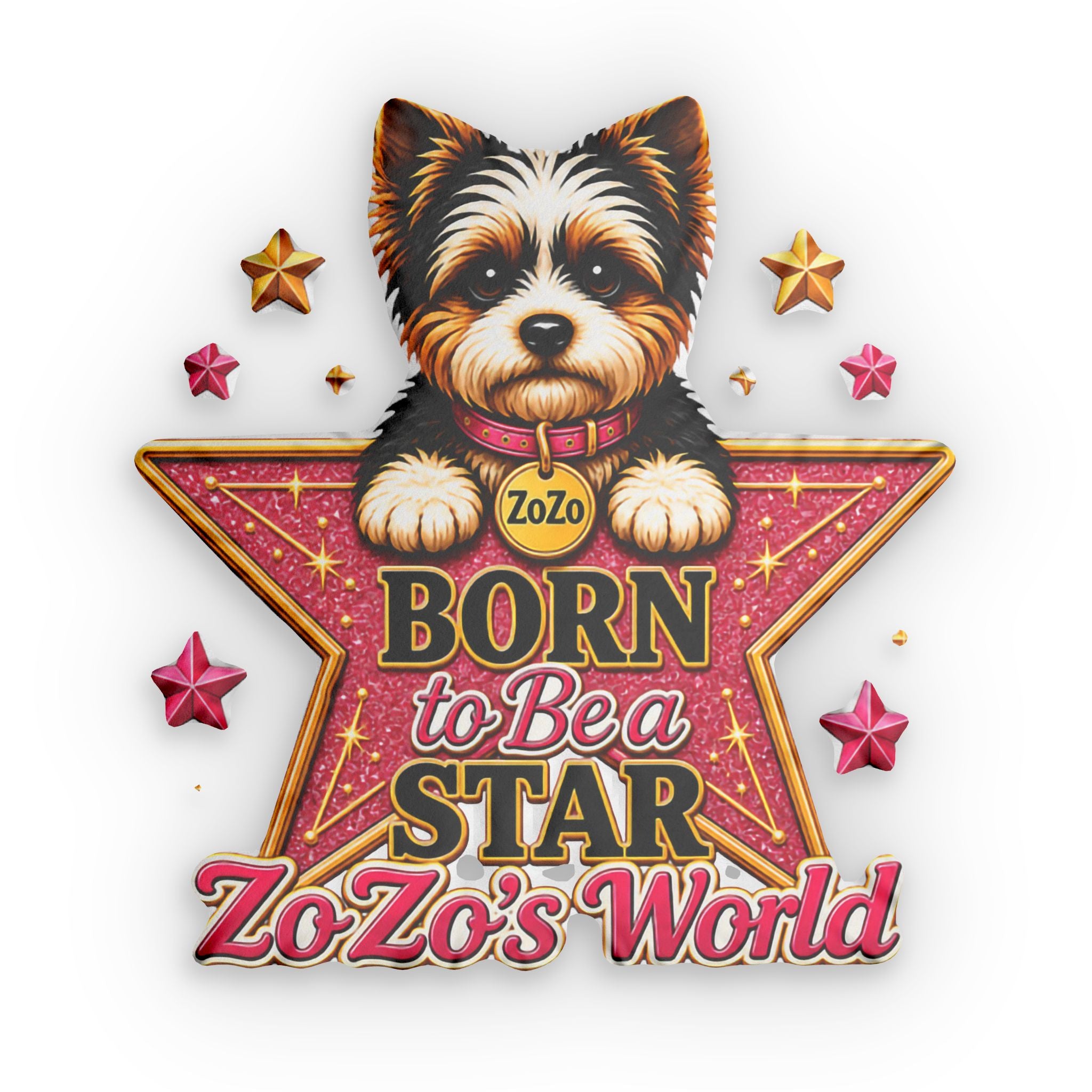 ZoZo’s World “Born to Be a Star” Shaped Pillow