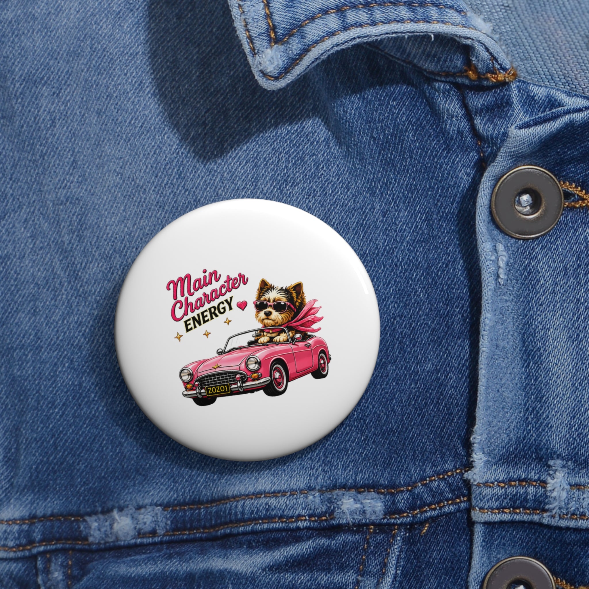 ZoZo’s World “Main Character Energy” Pin Button