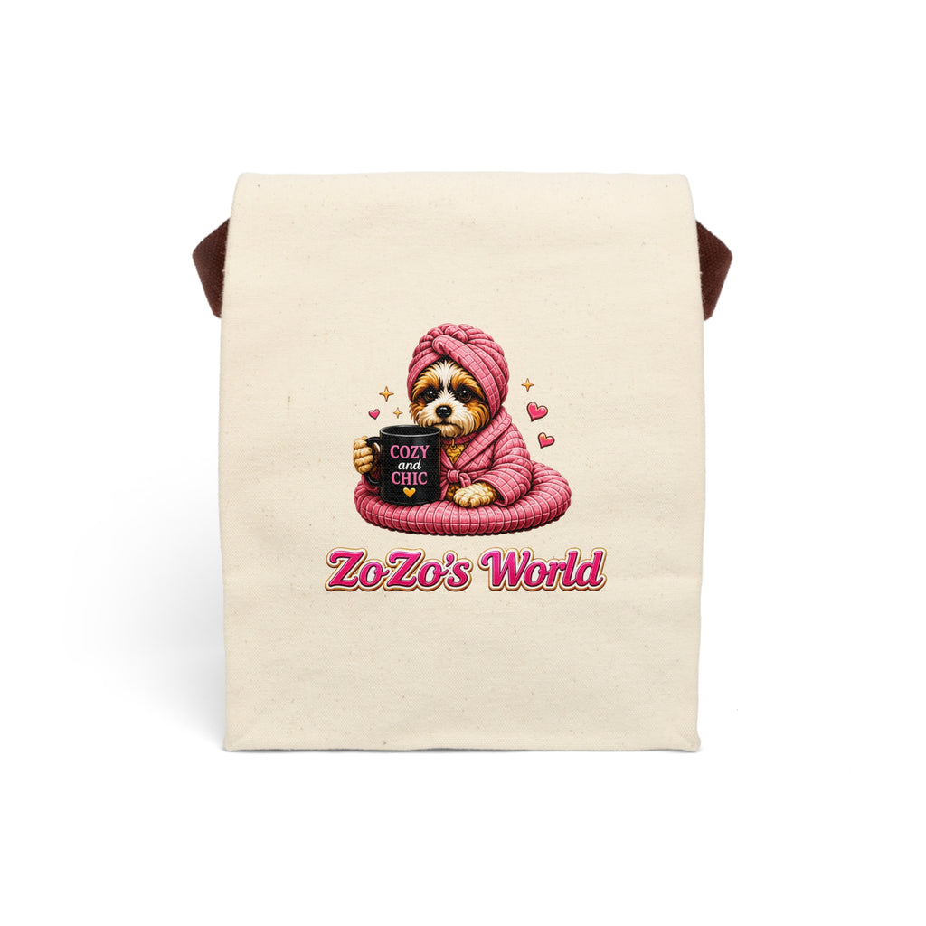 ZoZo’s World “Cozy and Chic” Canvas Lunch Bag