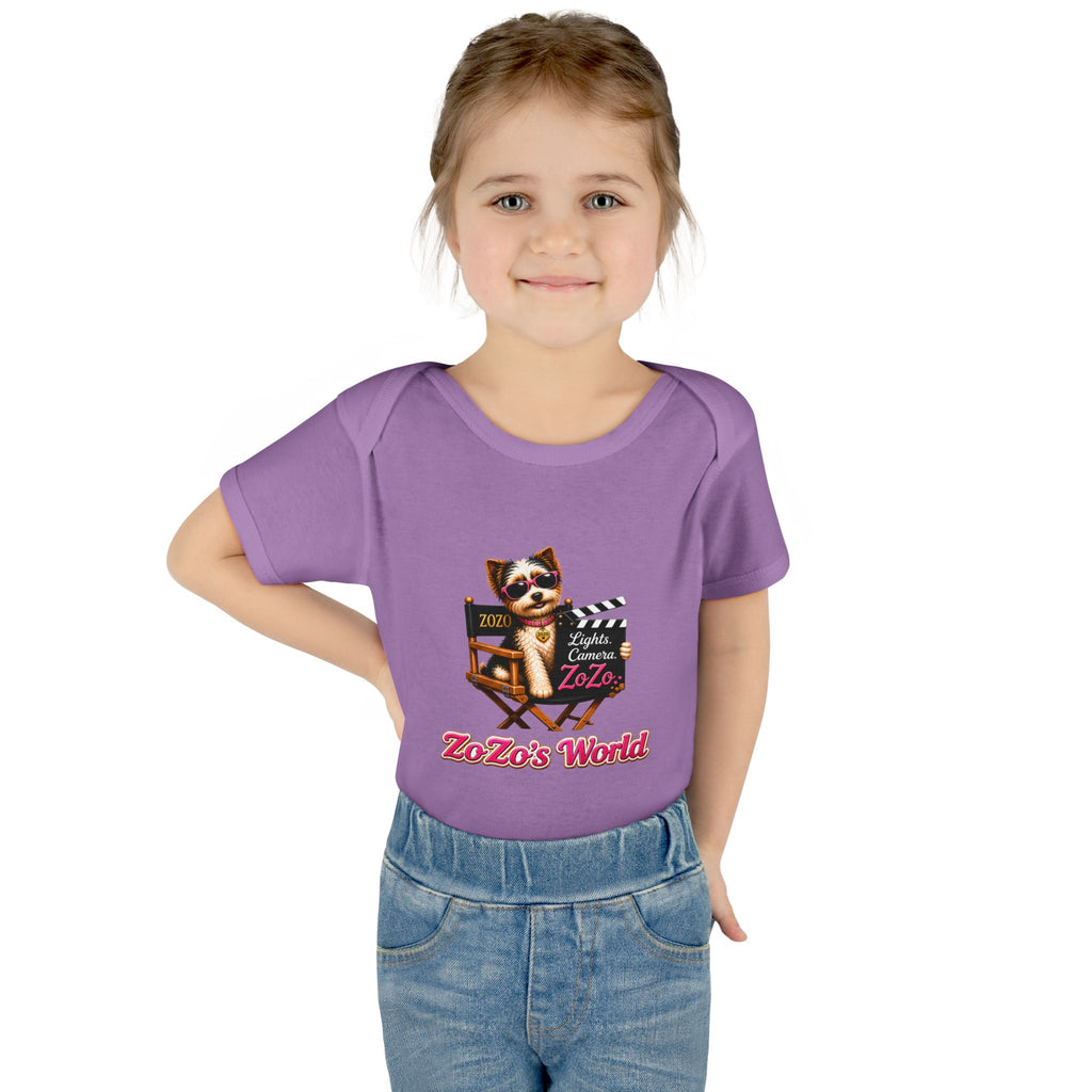 ZoZo’s World “Lights. Camera. ZoZo.” Baby Bodysuit