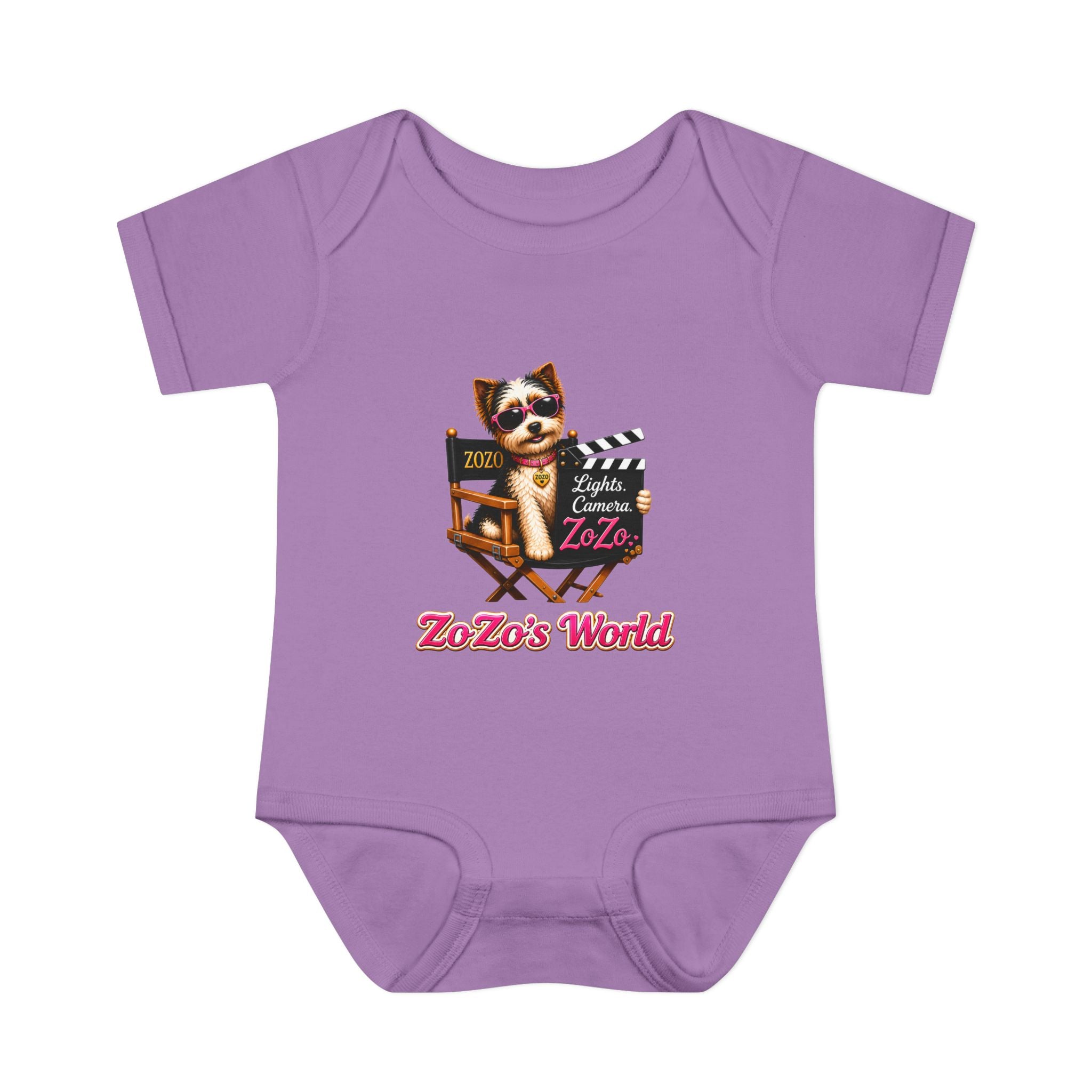 ZoZo’s World “Lights. Camera. ZoZo.” Baby Bodysuit