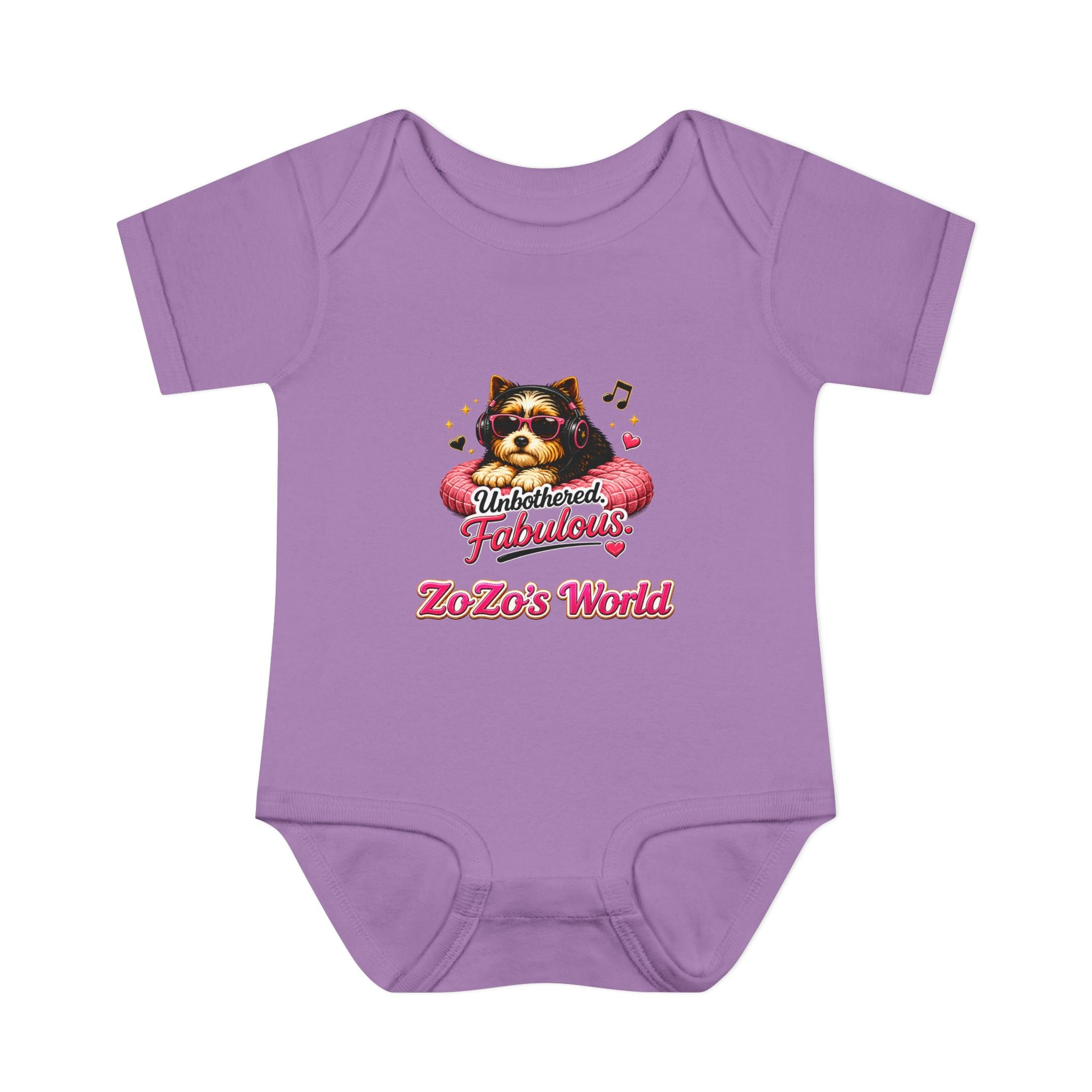 ZoZo’s World “Unbothered. Fabulous.” Baby Bodysuit