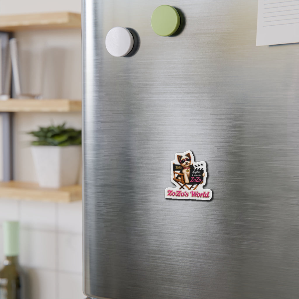 ZoZo’s World “Lights. Camera. ZoZo.” Die-Cut Magnet