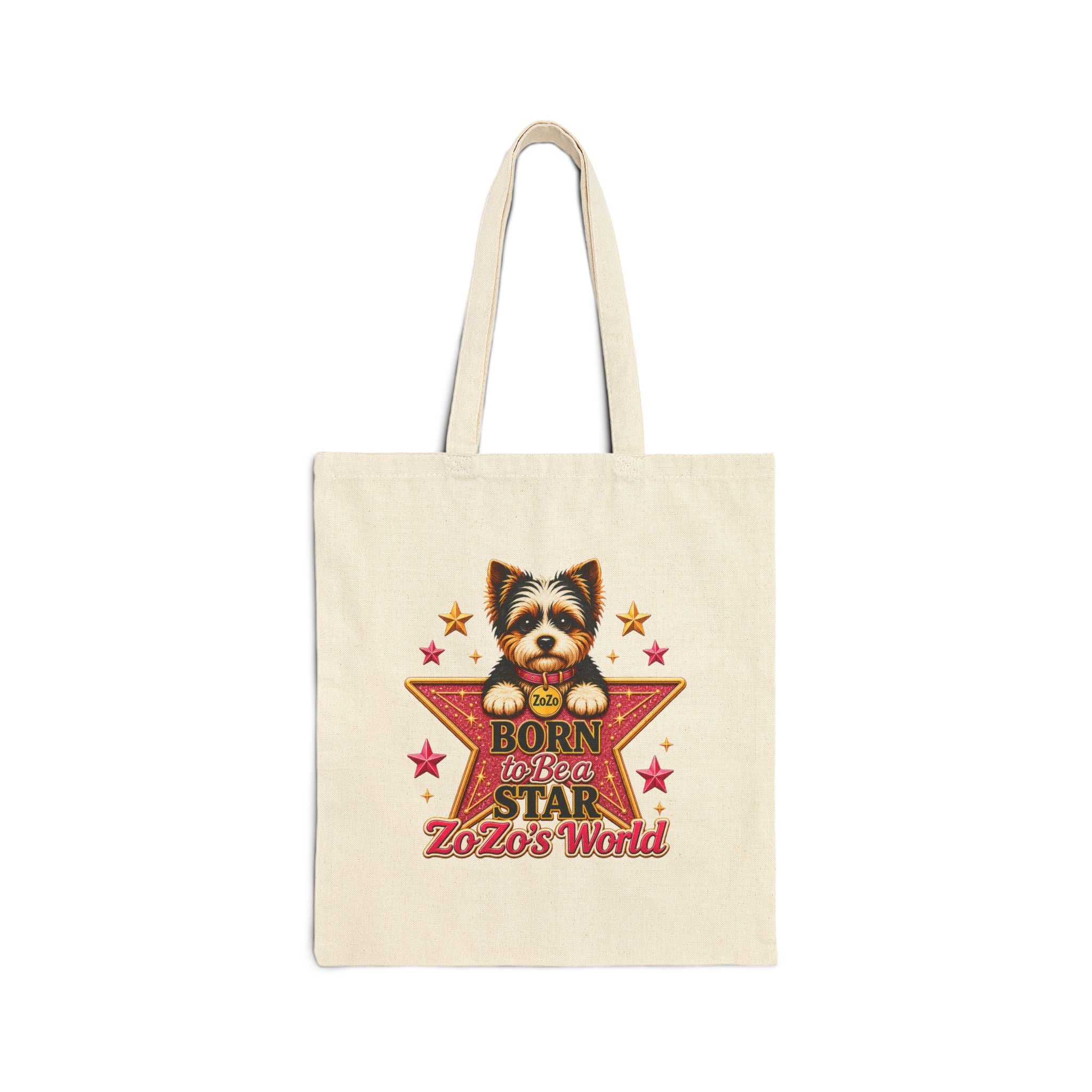 ZoZo’s World "Born To Be A Star" Cotton Canvas Tote Bag