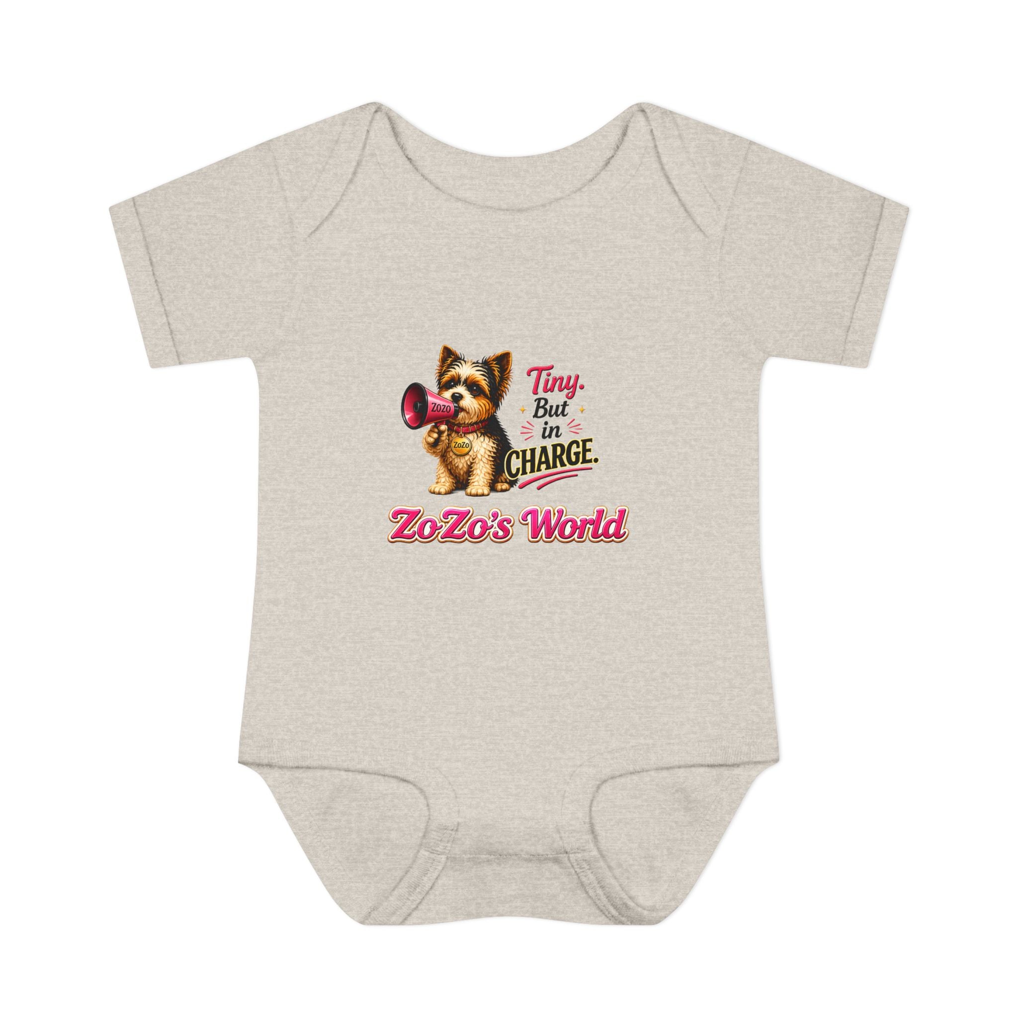 ZoZo’s World “Tiny But in Charge” Baby Bodysuit