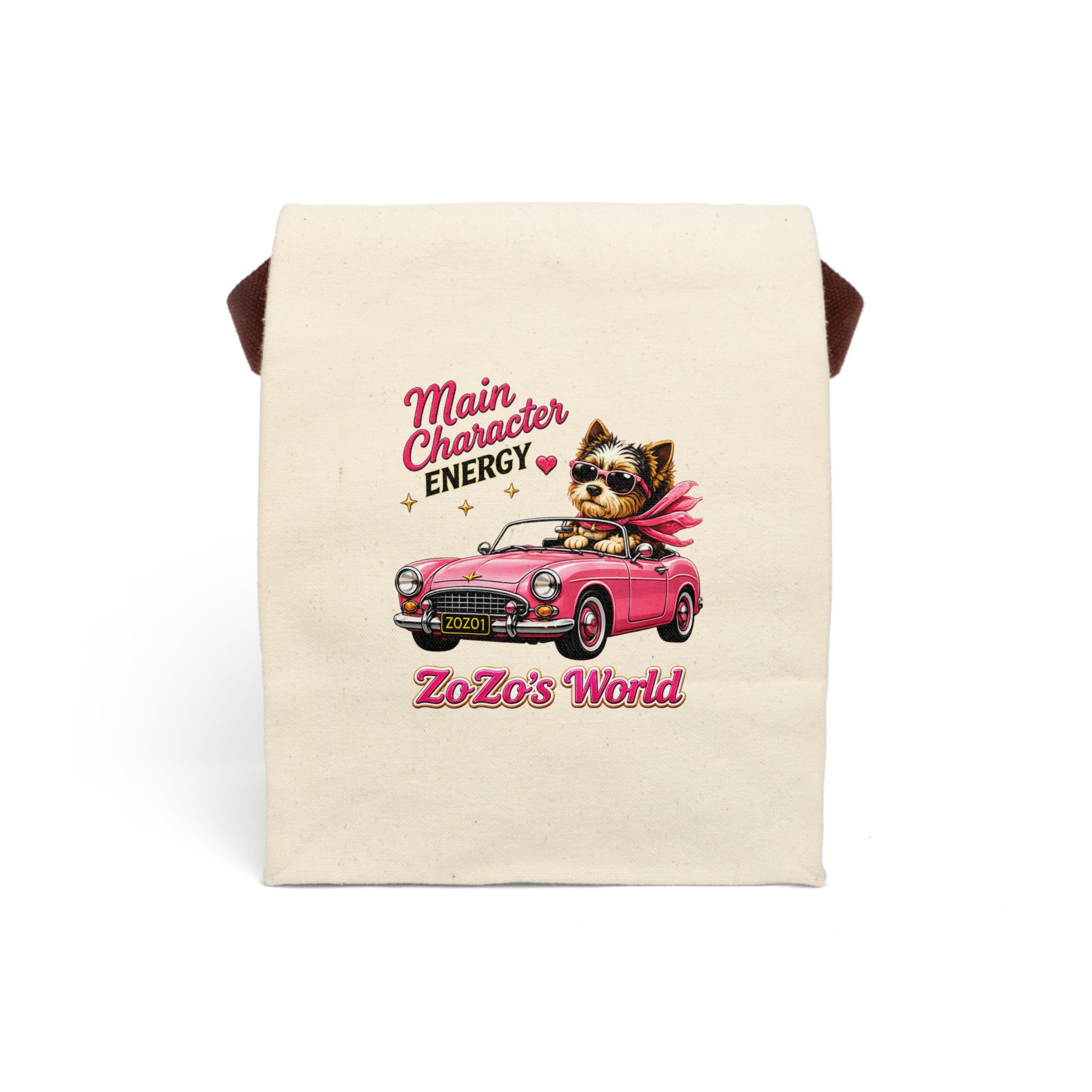 ZoZo’s World “Main Character Energy” Canvas Lunch Bag