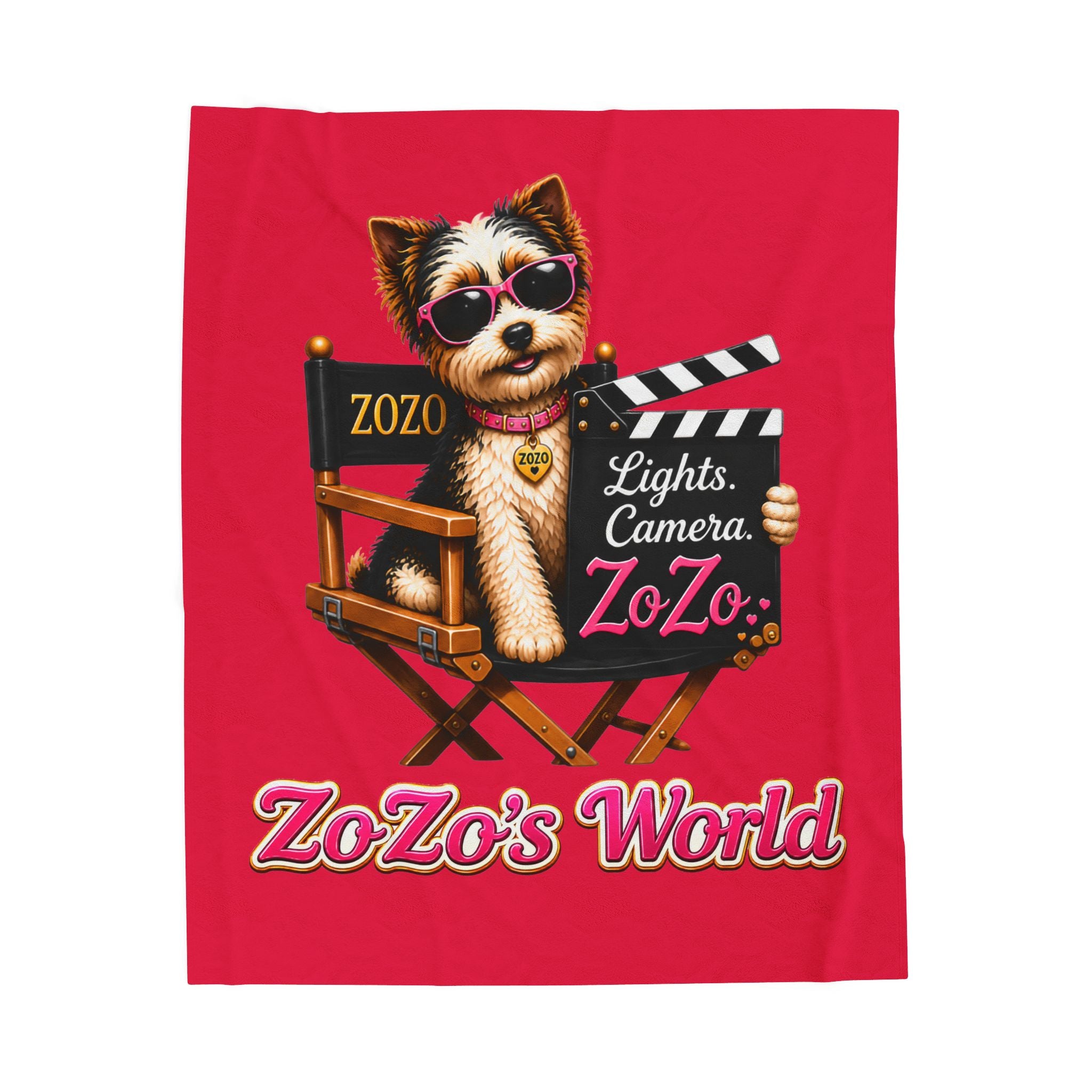 ZoZo’s World “Lights. Camera. ZoZo.” Plush Blanket