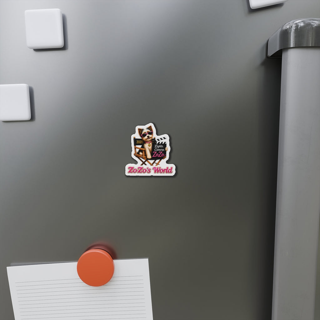 ZoZo’s World “Lights. Camera. ZoZo.” Die-Cut Magnet