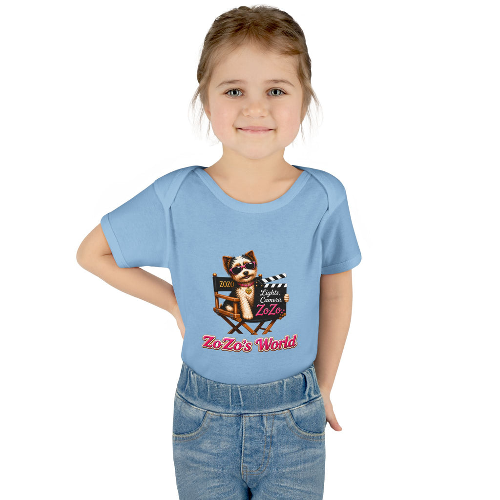 ZoZo’s World “Lights. Camera. ZoZo.” Baby Bodysuit
